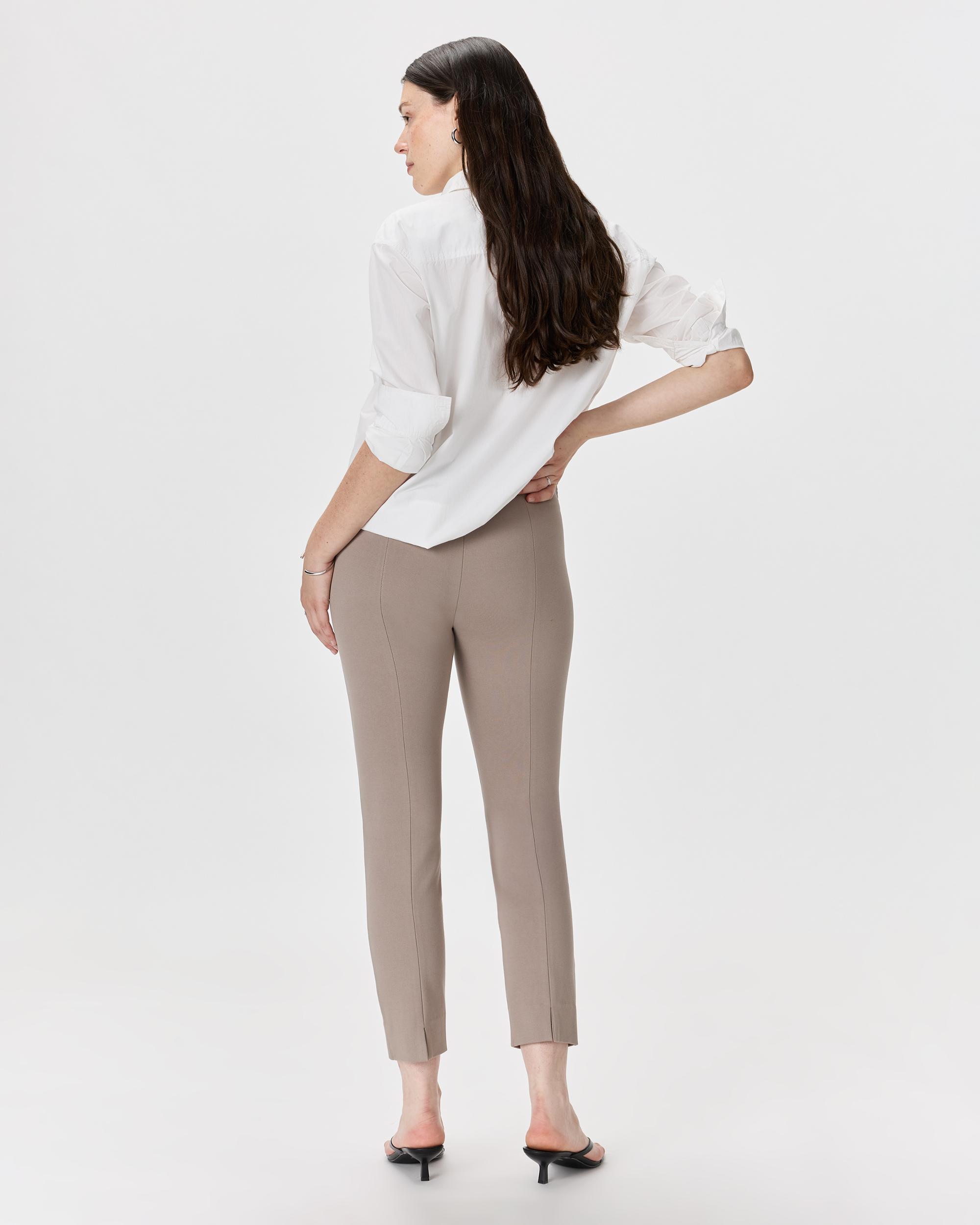 Quince | Women's Ultra-Stretch Ponte Pintuck Ankle Pants Size XL, Rayon Product Image