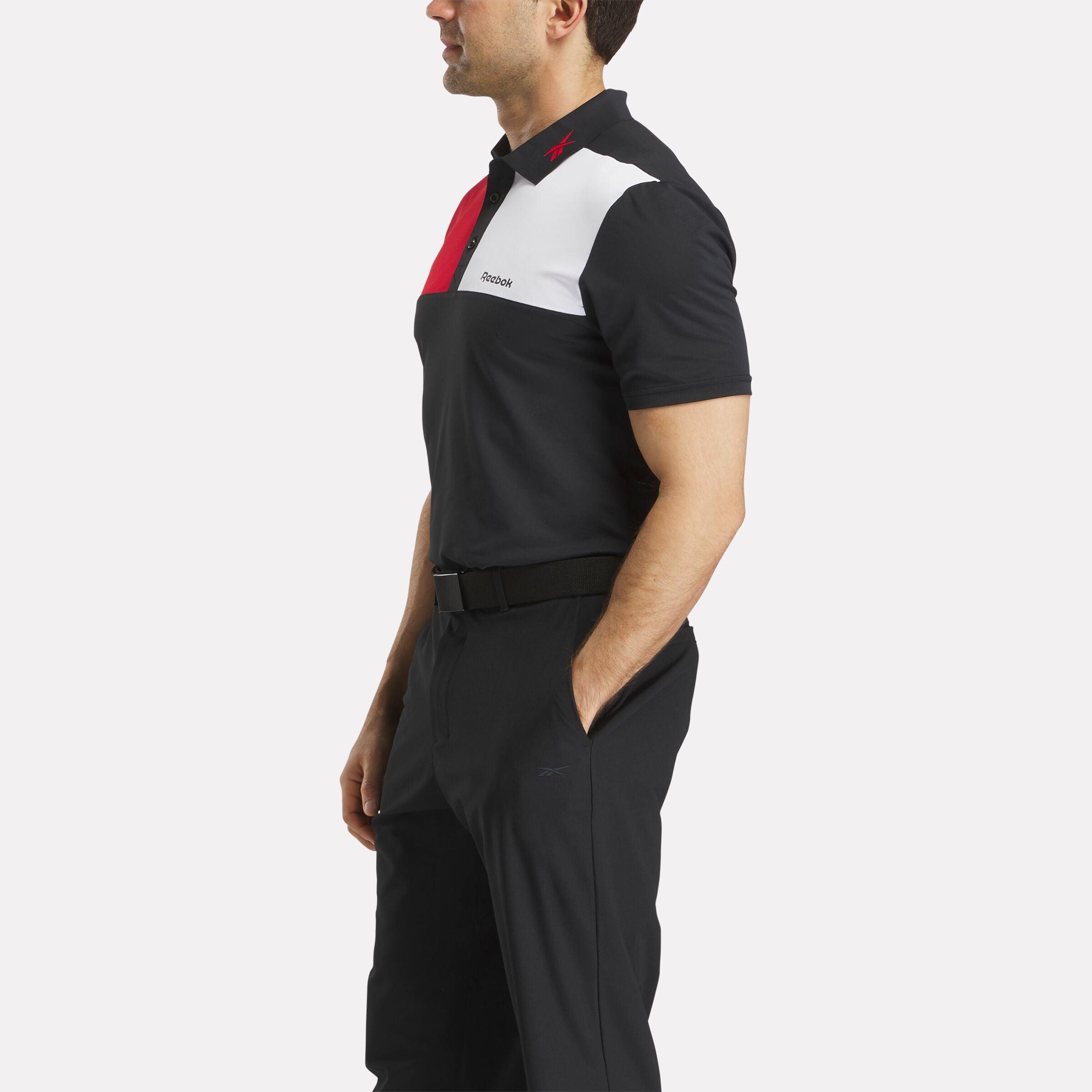 Men's Colorblock Bonded Collar Polo Shirt Male Product Image