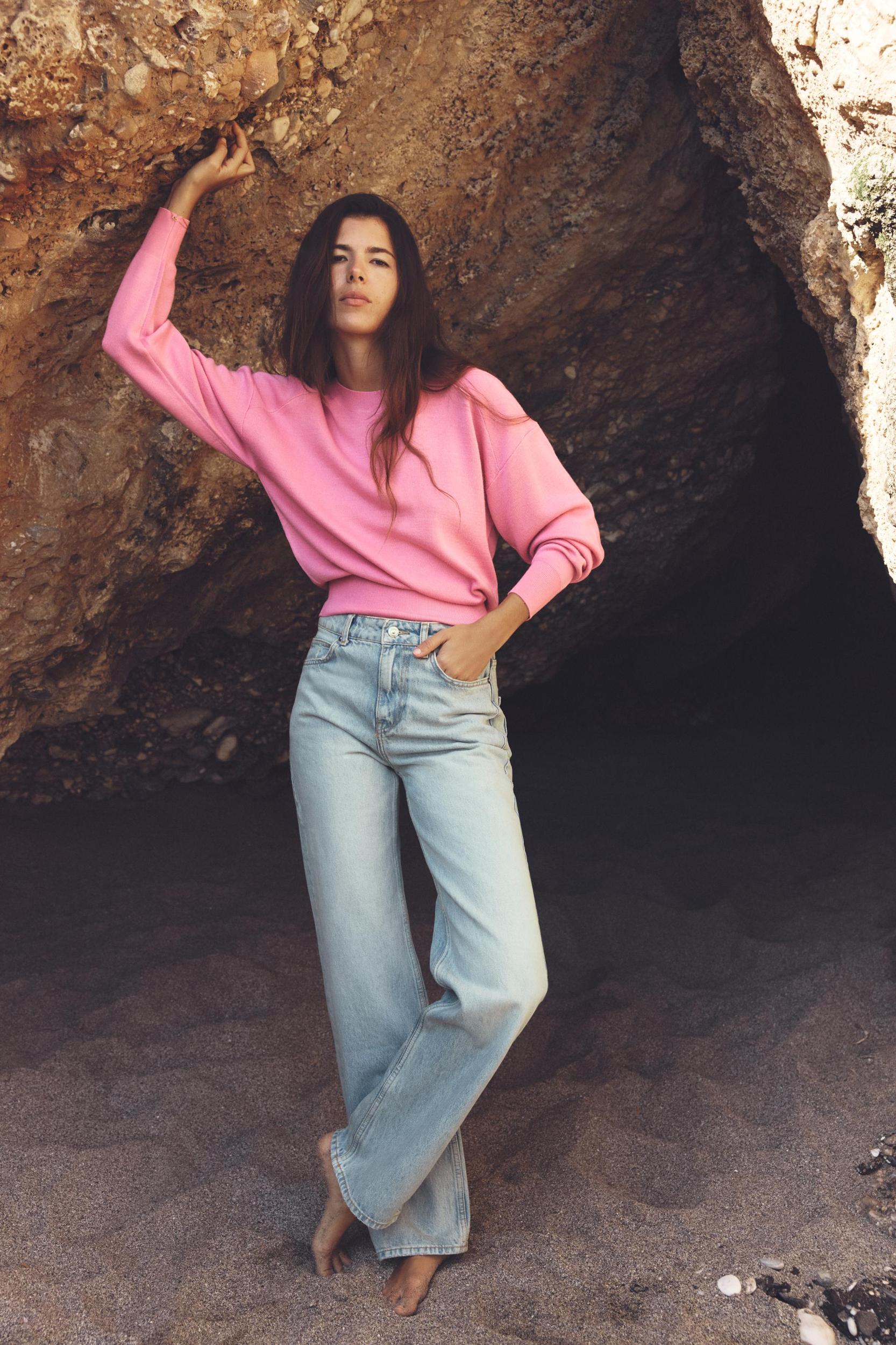 STRAIGHT LEG LONG LENGTH Z1975 JEANS WITH A HIGH WAIST Product Image