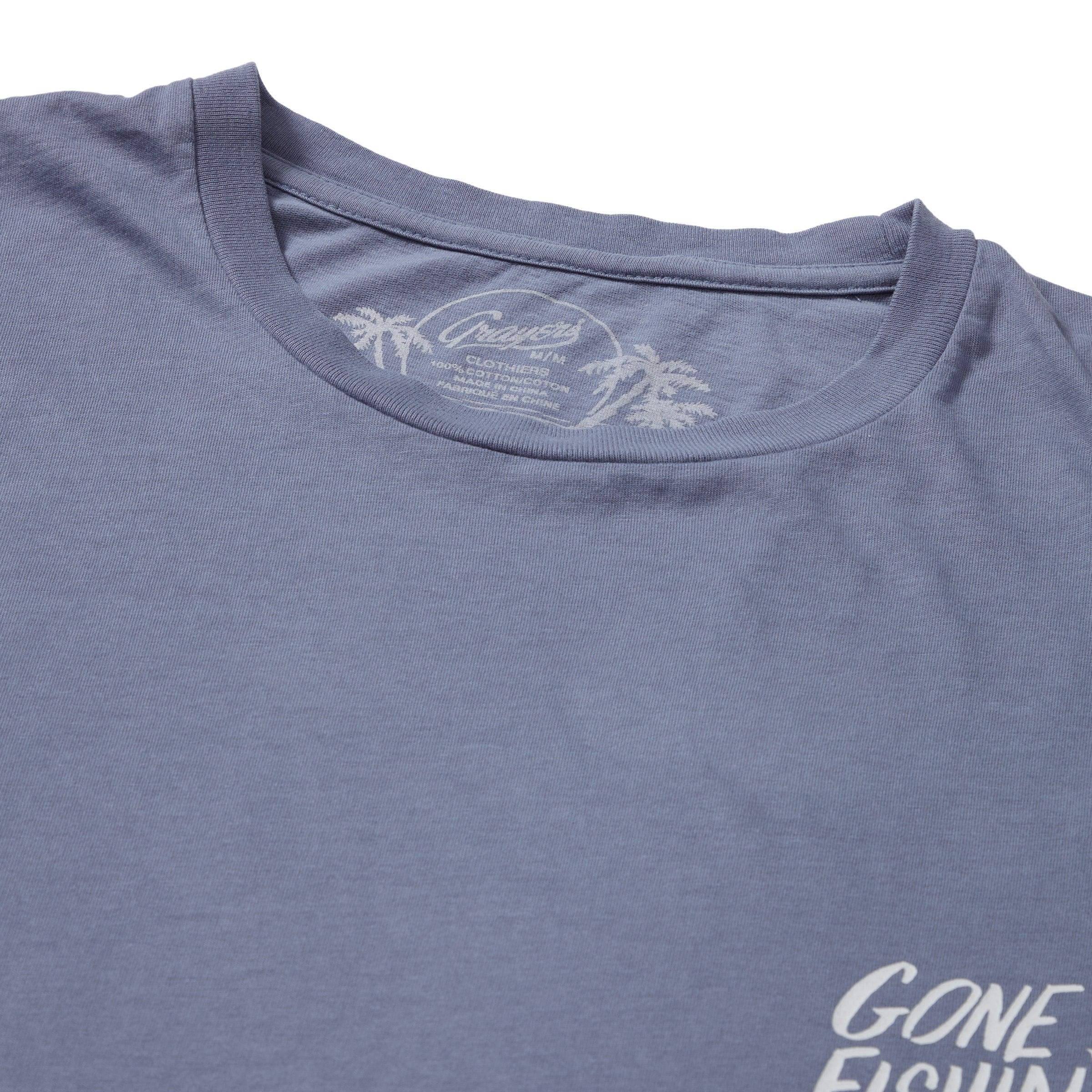 Fish Print Tee - Flint Stone Product Image