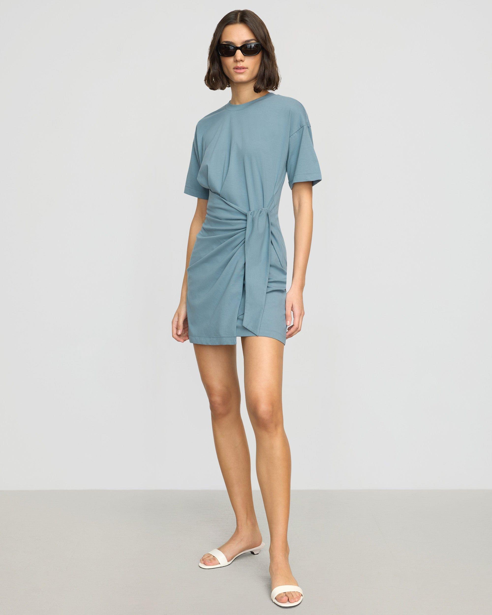 Fallon Organic Cotton T-Shirt Wrap Dress Product Image