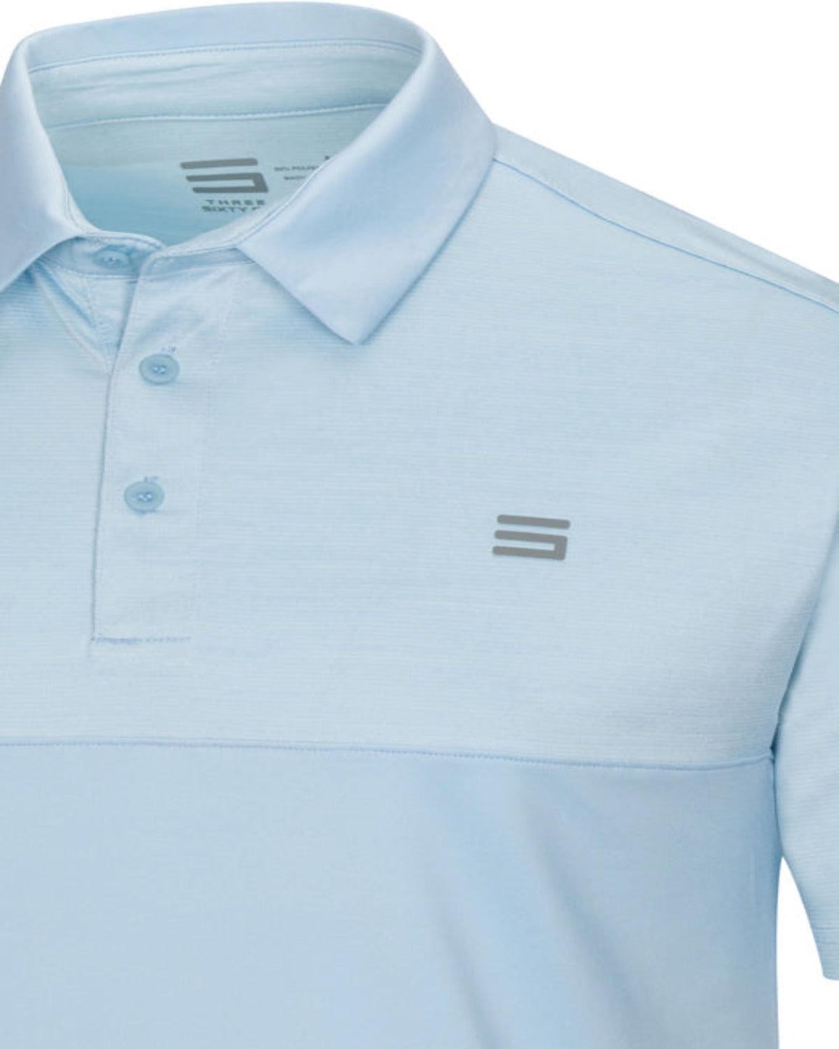 Three Sixty Six Men's Heathered Two-Tone Golf Polo Male Product Image