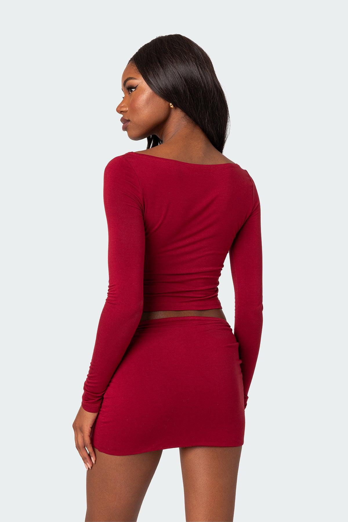Lara Cut Out Twist Front Top Product Image