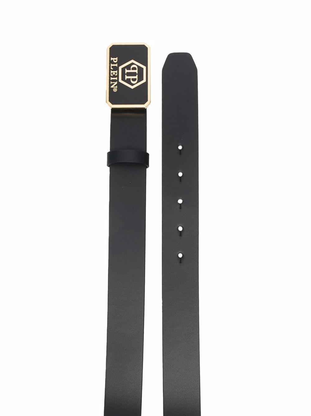 hexagon logo buckle belt Product Image