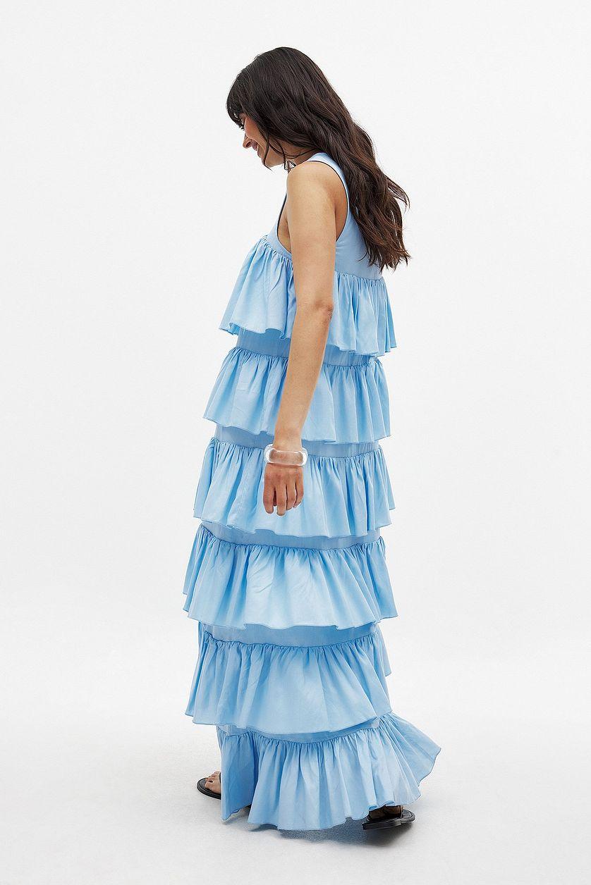 Flounce Detail Maxi Dress Product Image