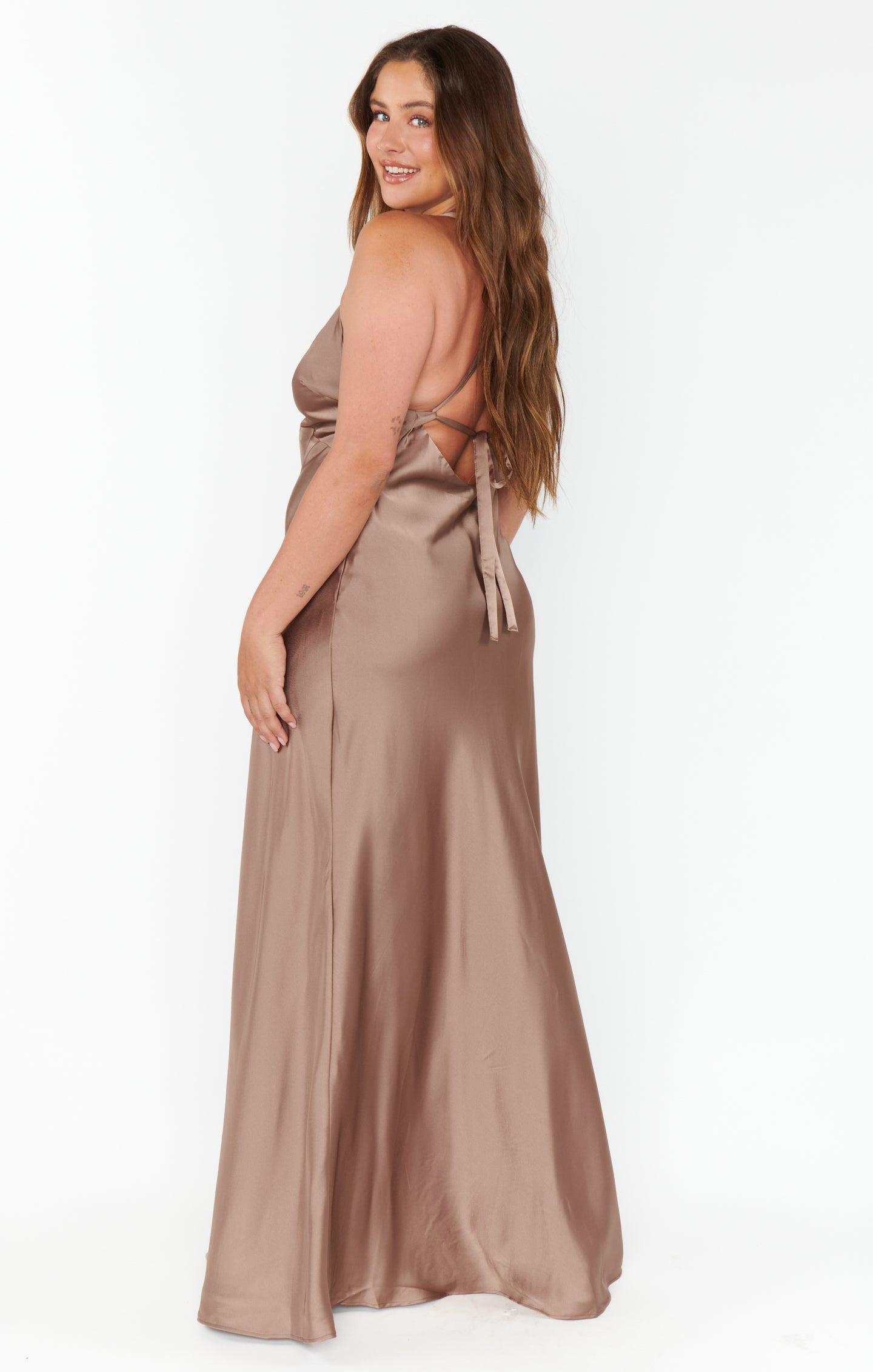 Anderson Maxi Dress ~ Dune Luxe Satin Product Image