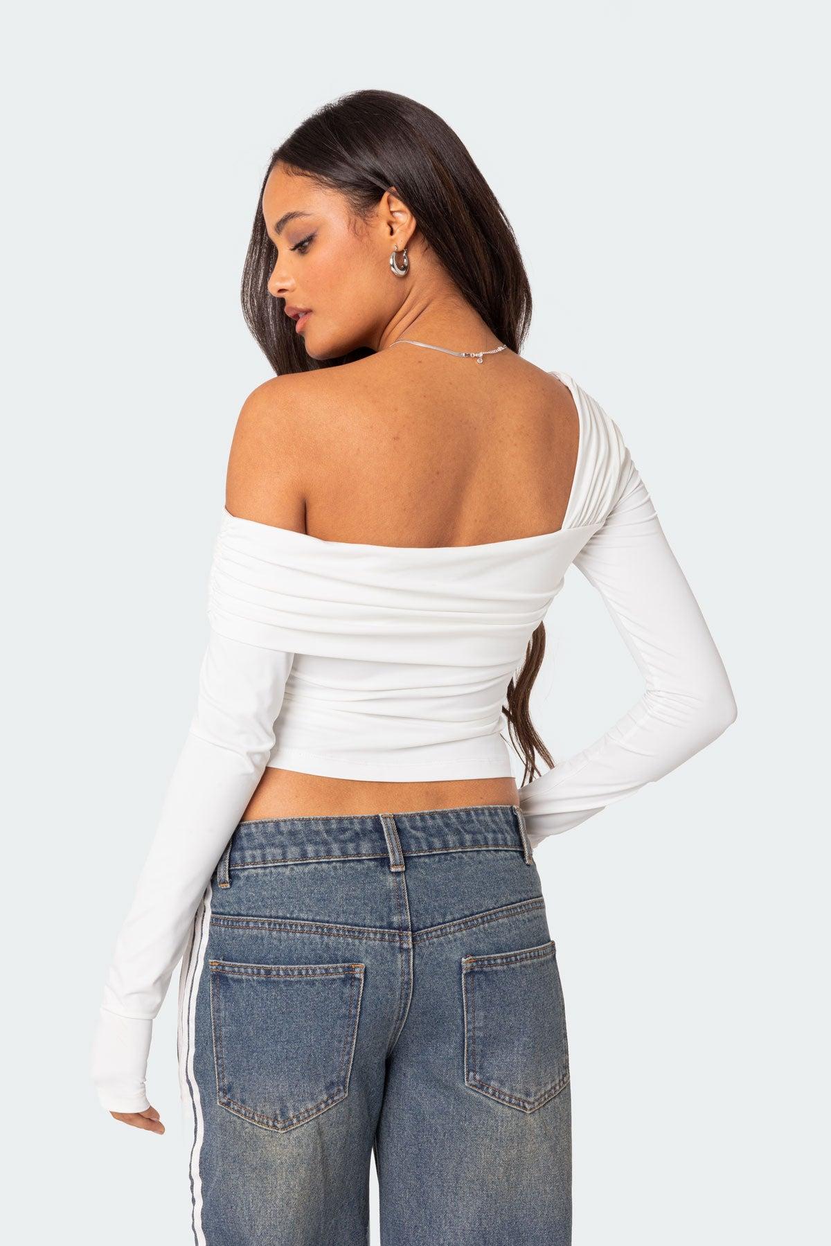 Asymmetric Fold Over Top Product Image