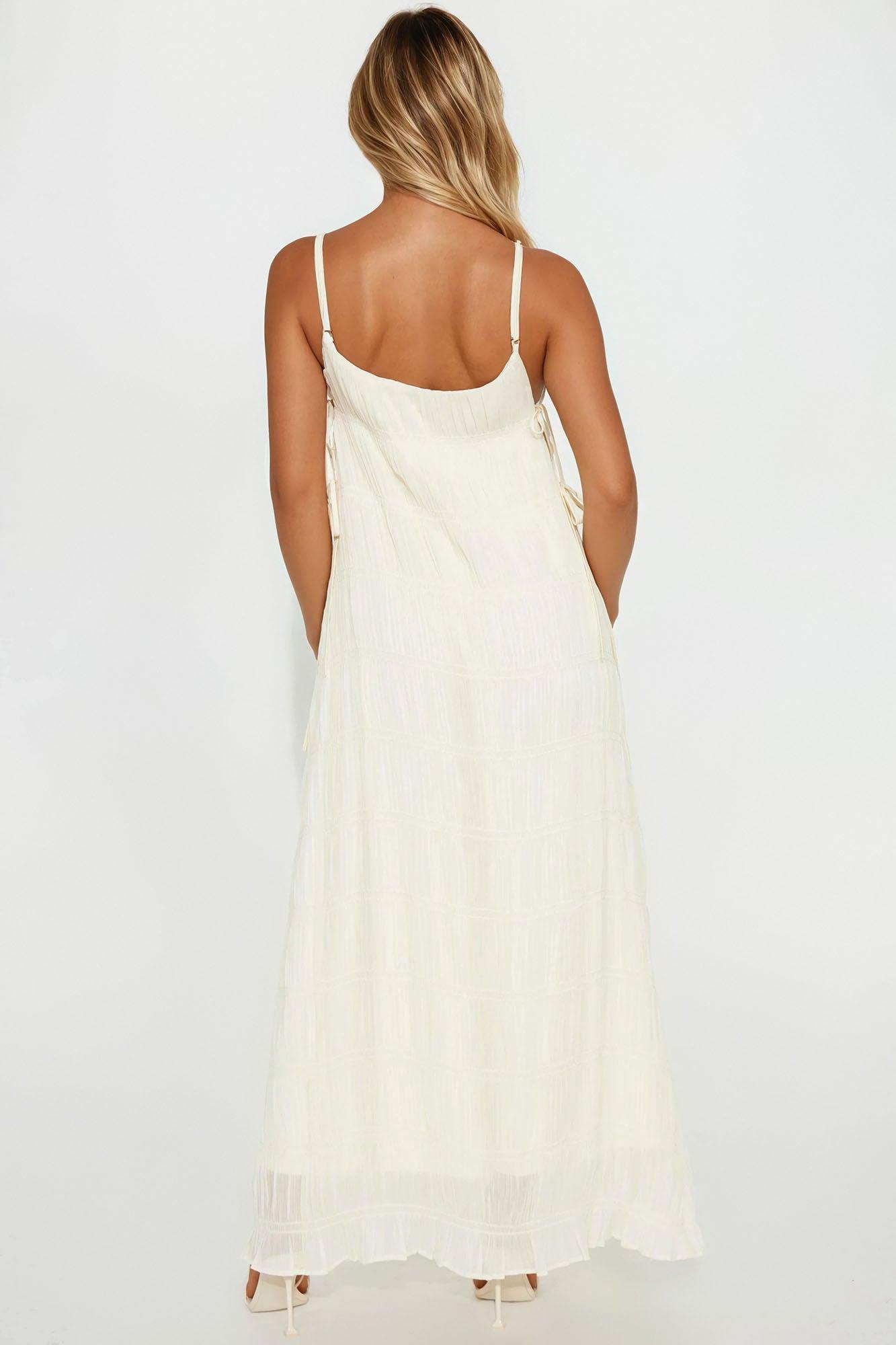 Dreaming Of You Maxi Dress - Cream Female Product Image