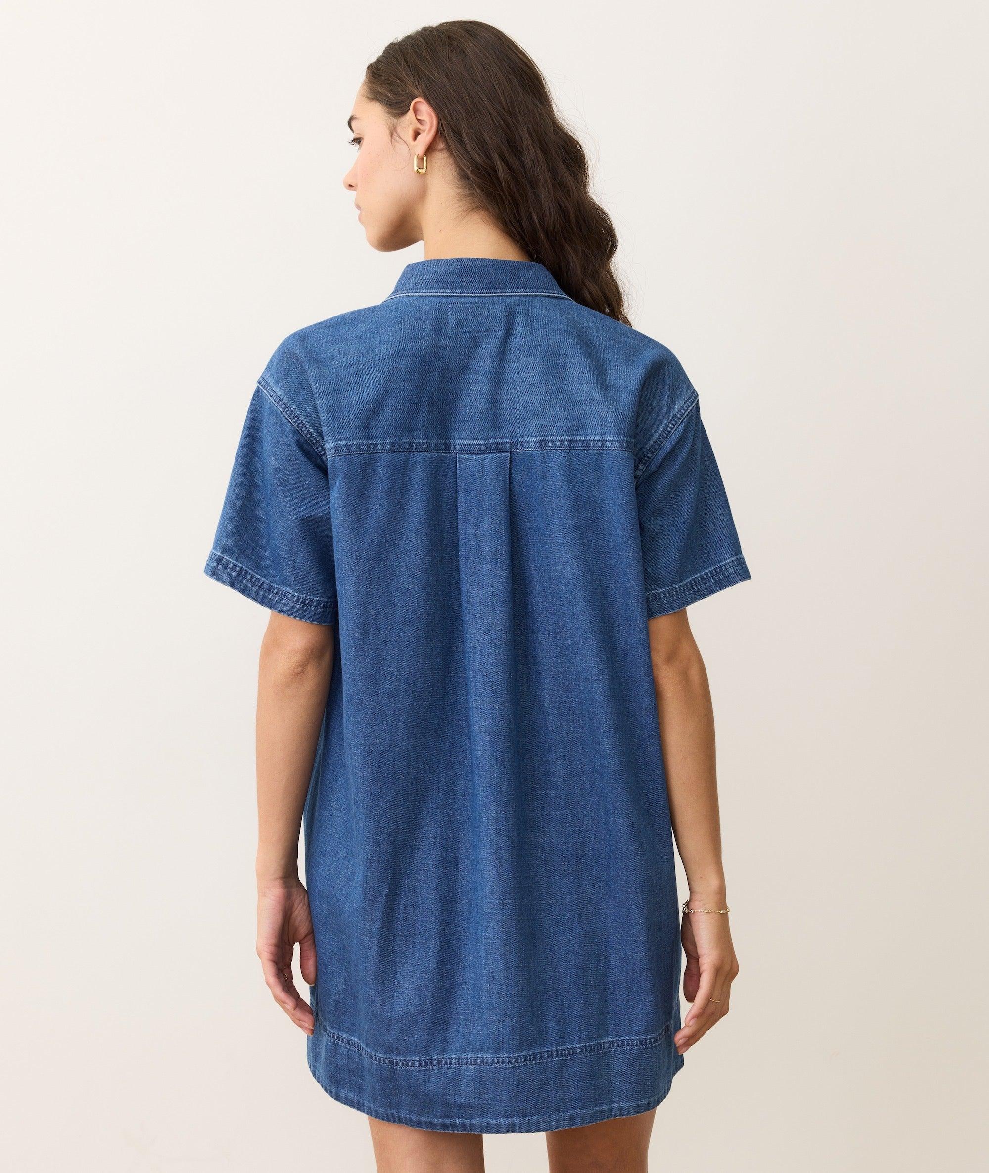 Liza Denim Mini Dress Product Image