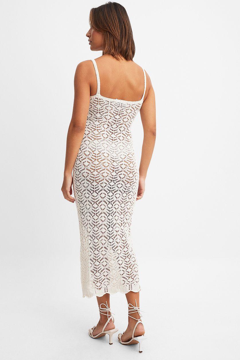 Crochet Knitted Midi Dress Product Image