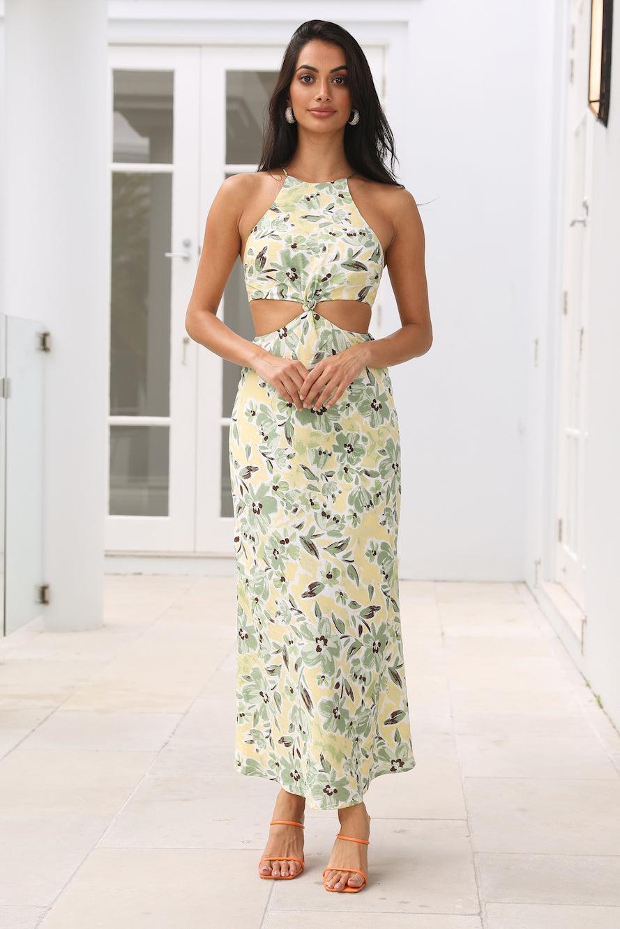 Brunch For Two Midi Dress Green Product Image