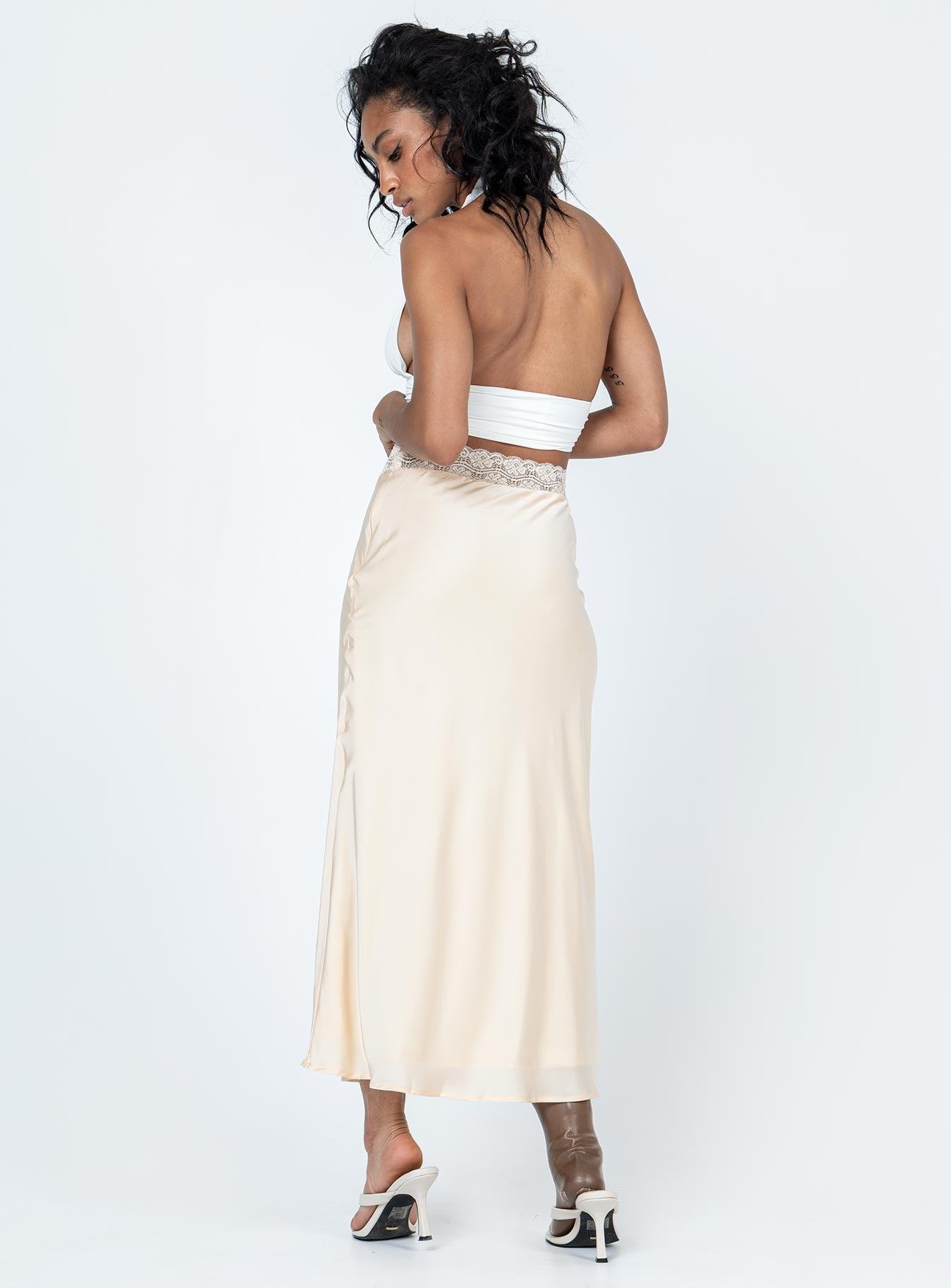 The Charmaine Maxi Skirt Cream Product Image