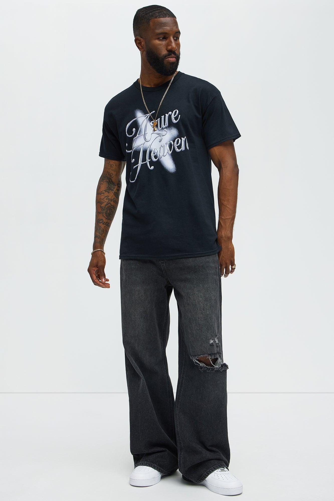 Azure Heaven Short Sleeve Tee - Black Product Image