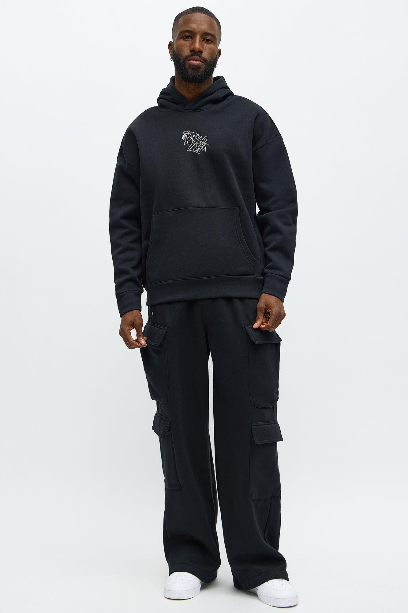 Rose Thorns Hoodie - Black Male Product Image