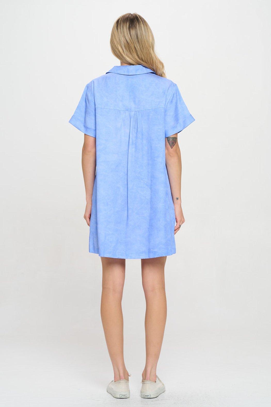 Aegean Waves Shirt Dress Product Image