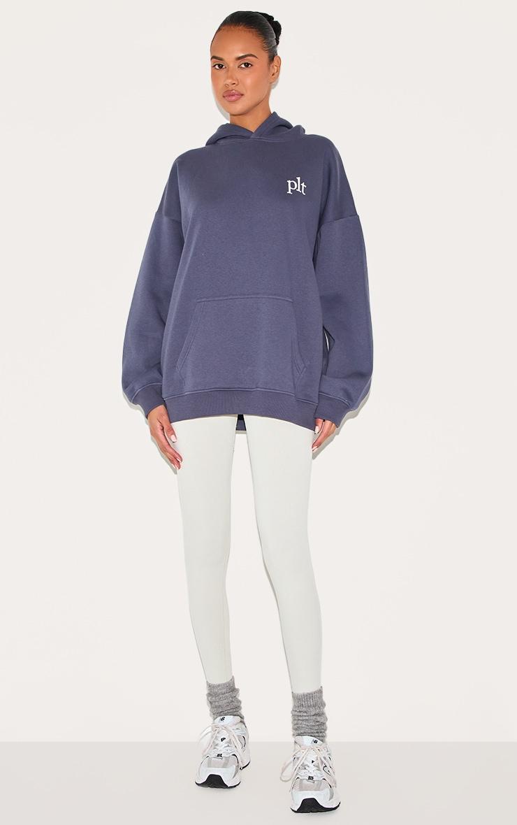PRETTYLITTLETHING Midnight Blue Oversized Hoodie Product Image