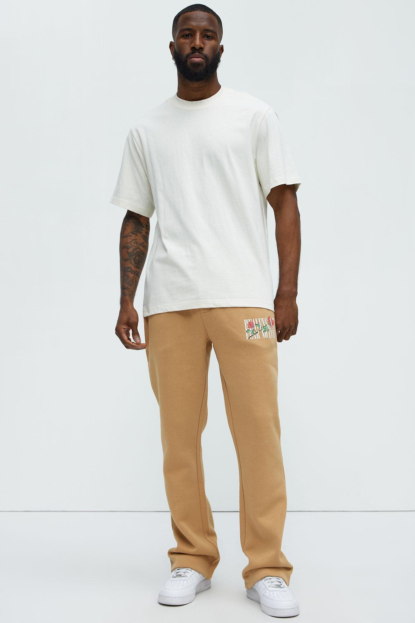 Tyson Heaven Sent Skinny Flare Sweatpants - Tan Product Image