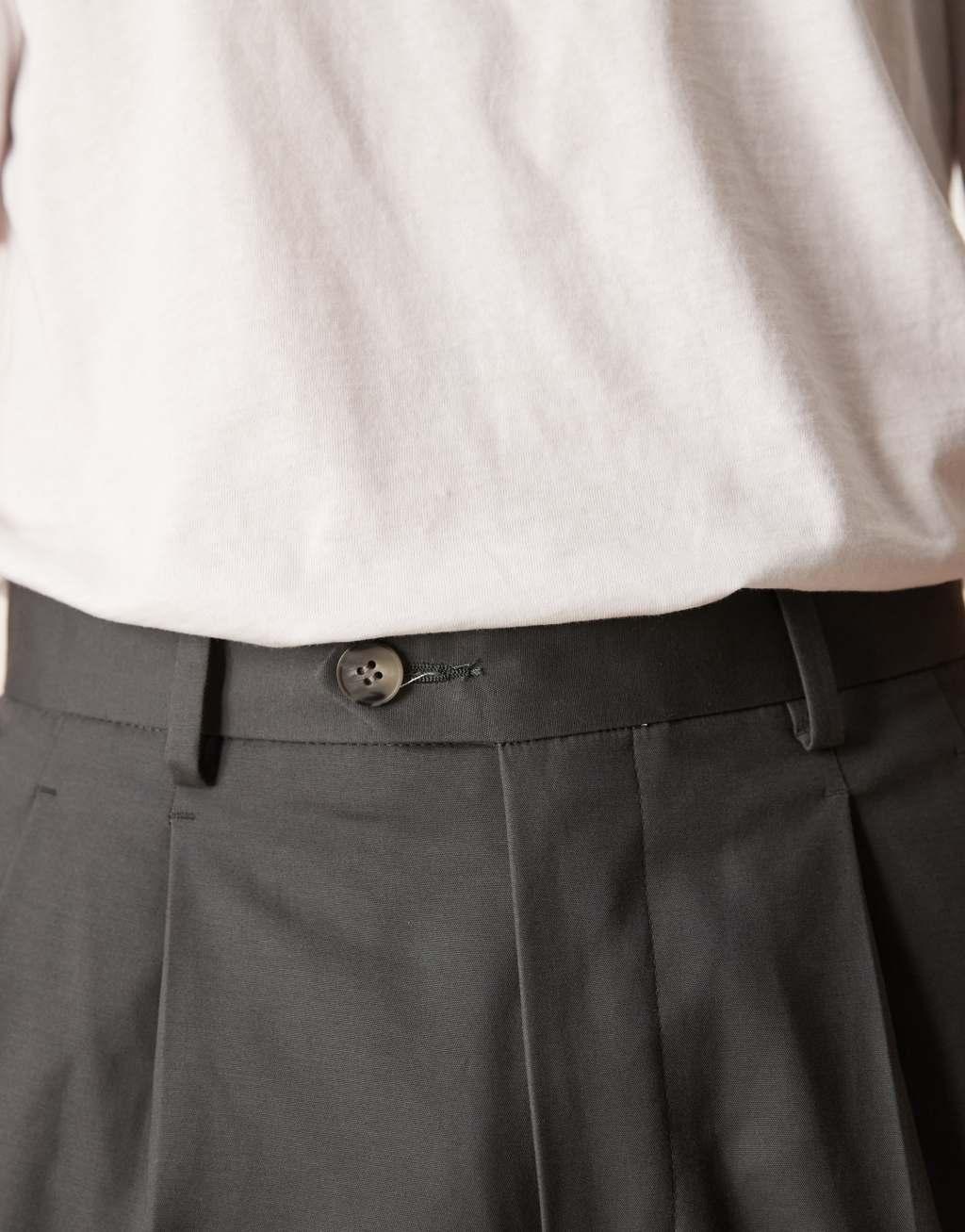 ASOS DESIGN smart tapered cotton chino pants in charcoal Product Image