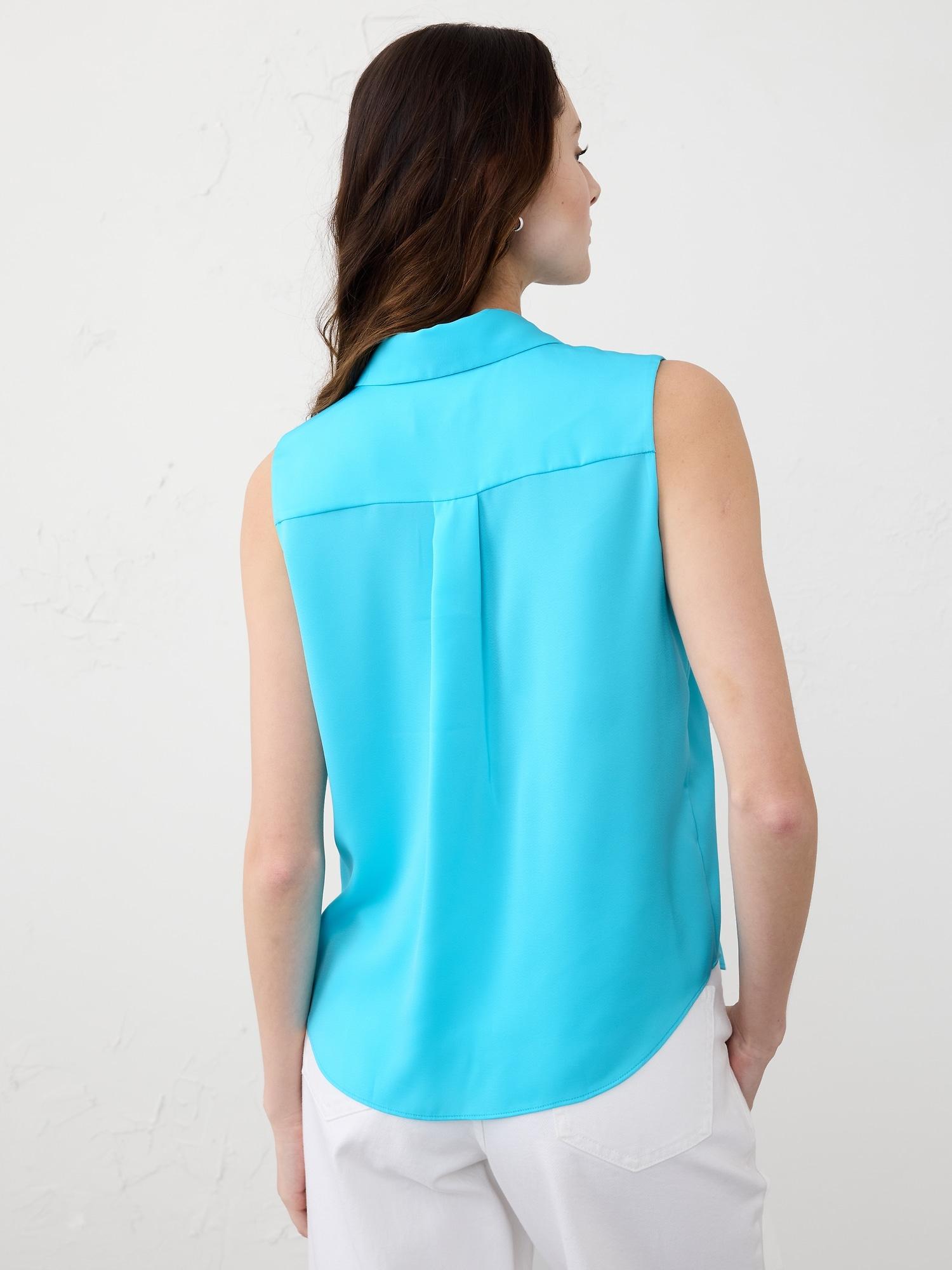 Silky Collared Top Product Image