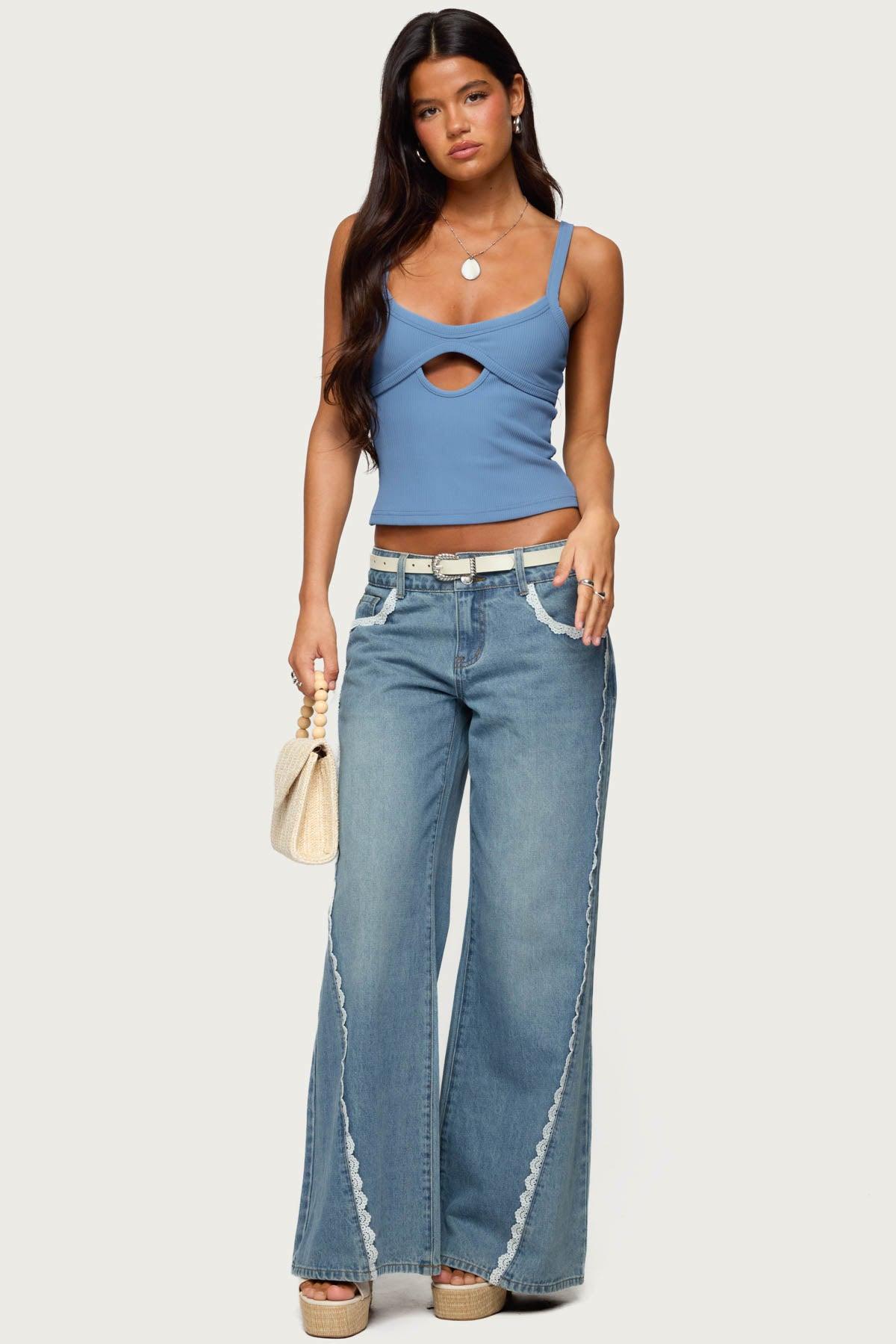 Karin Cut Out Ribbed Tank Top Product Image