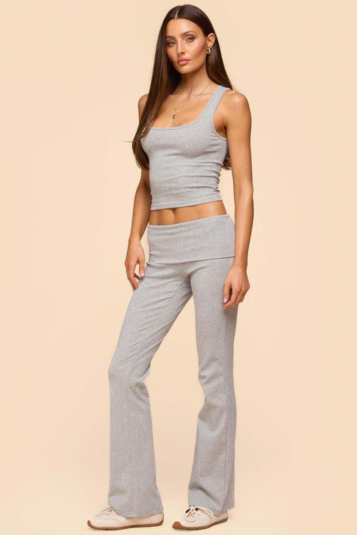 Linda Ribbed Scoop Neck Tank Top Product Image