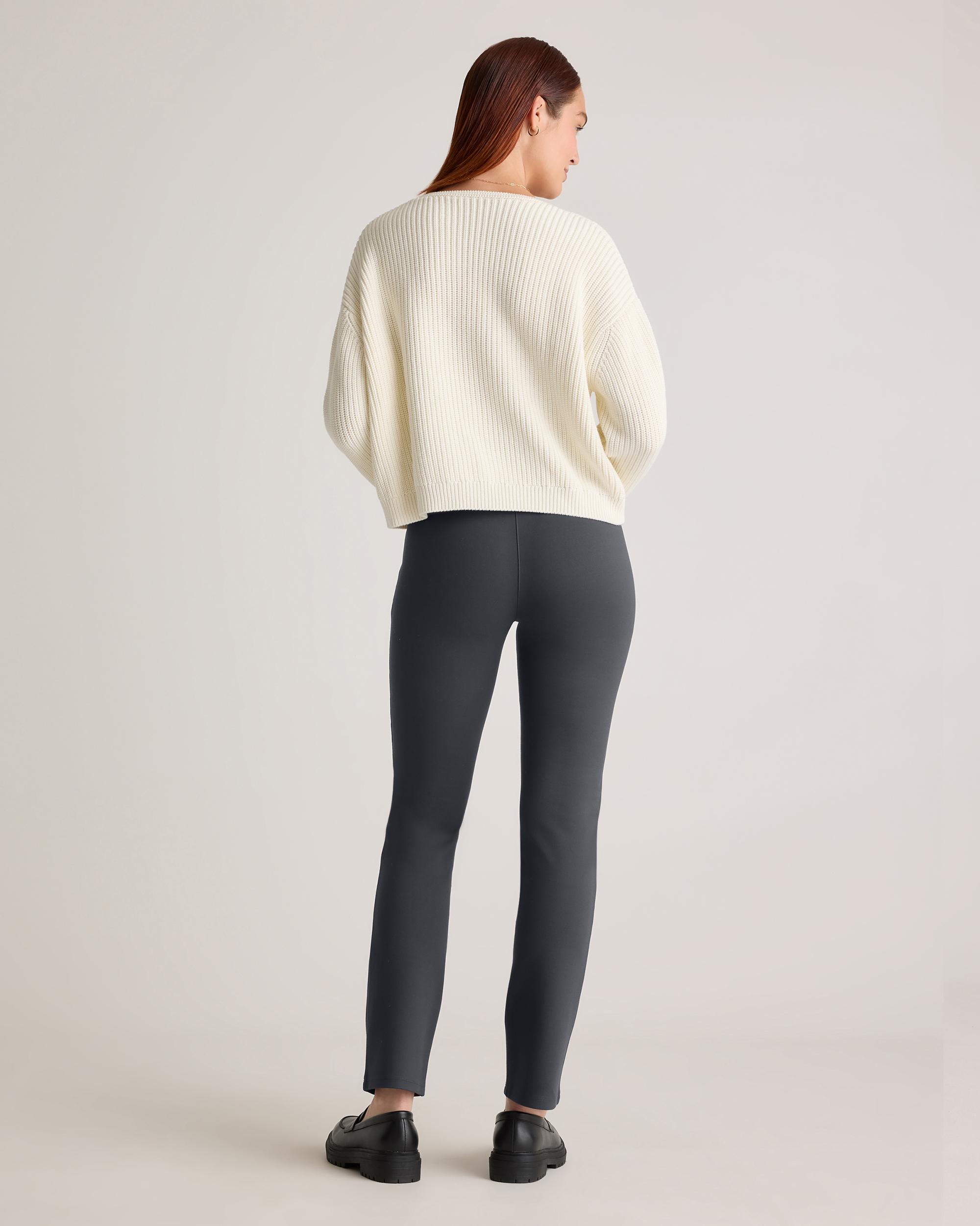 Quince | Women's Ultra-Stretch Ponte Straight Leg Pants Rayon Product Image