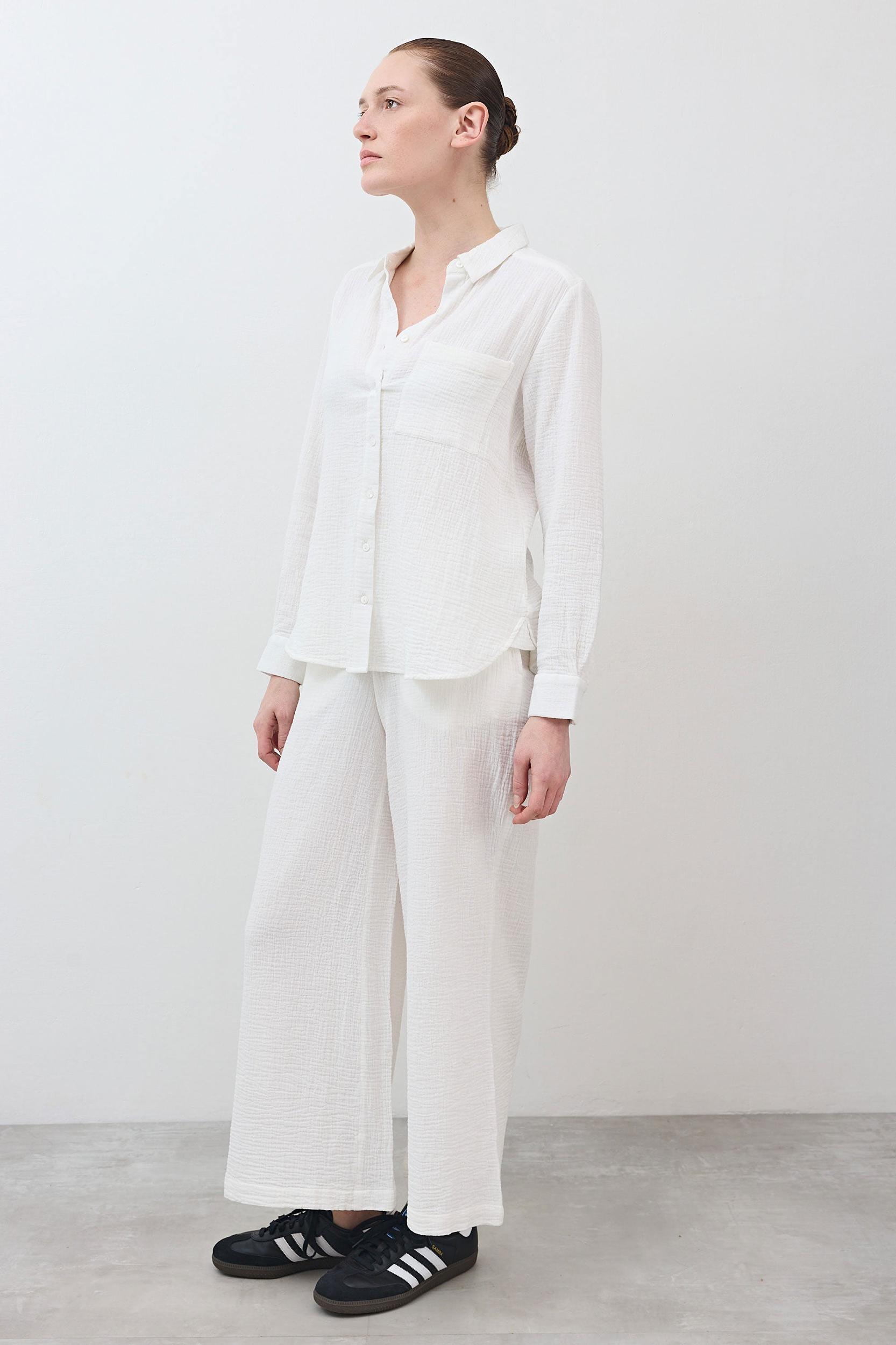 Airy Button Down Tunic Product Image