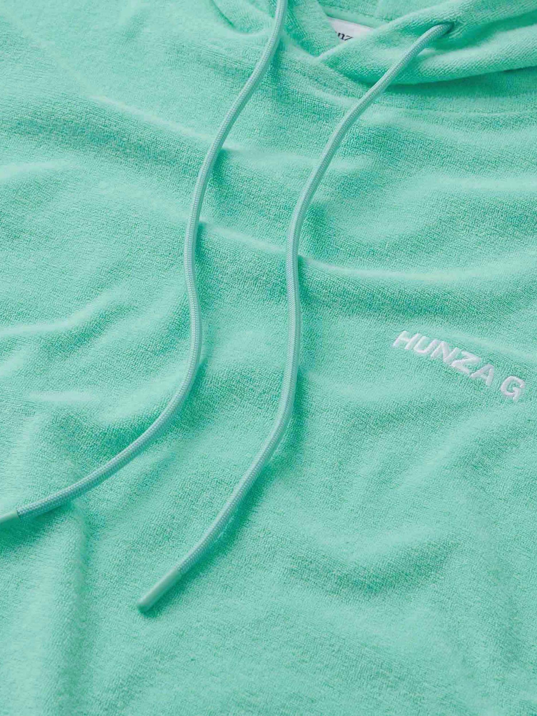 Terry Towelling Hoodie - Mint Product Image