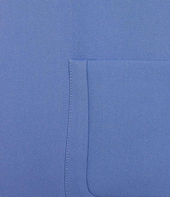 Tara Jarmon Rubina Point Collar Quarter Zip Short Sleeve A-Line Dress Product Image