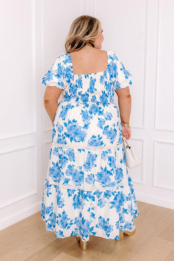 French Gardens Floral Midi Dress Curves Product Image
