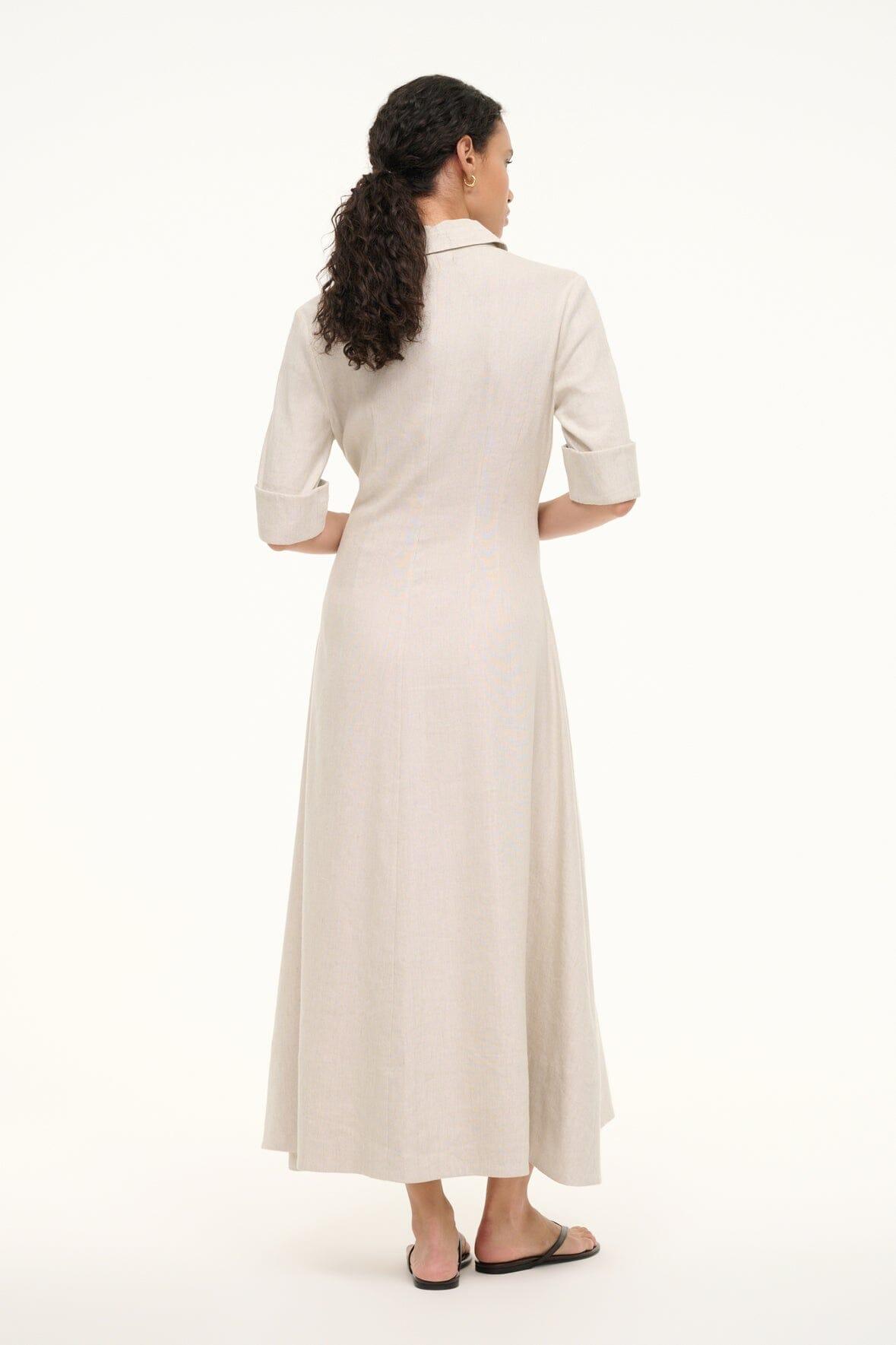 JOAN LINEN DRESS | NATURAL Product Image