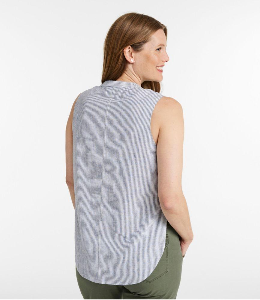 
                            
                                
                                    
                                
                            Women's Signature Linen-Blend Button-Front Shirt, Sleeveless
                         Product Image