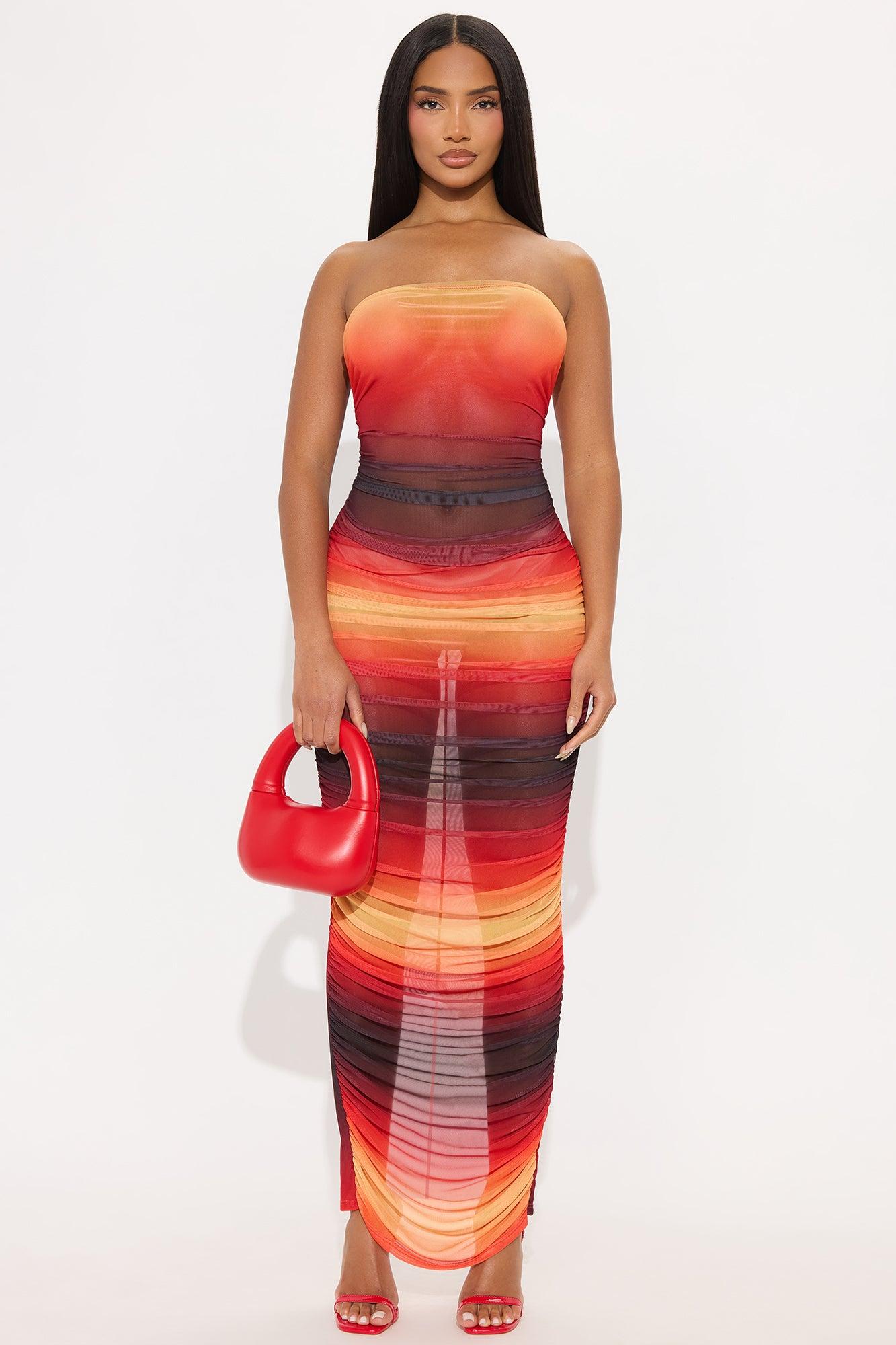 Right Here Faux Leather Clutch - Red Female Product Image