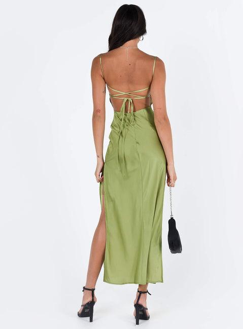 Leyana Maxi Dress Green Product Image
