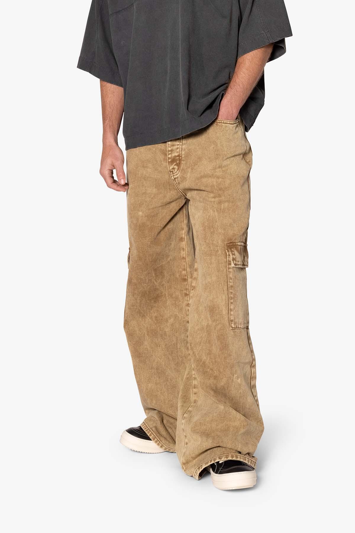 Void Baggy Cargo Denim - Brown Product Image