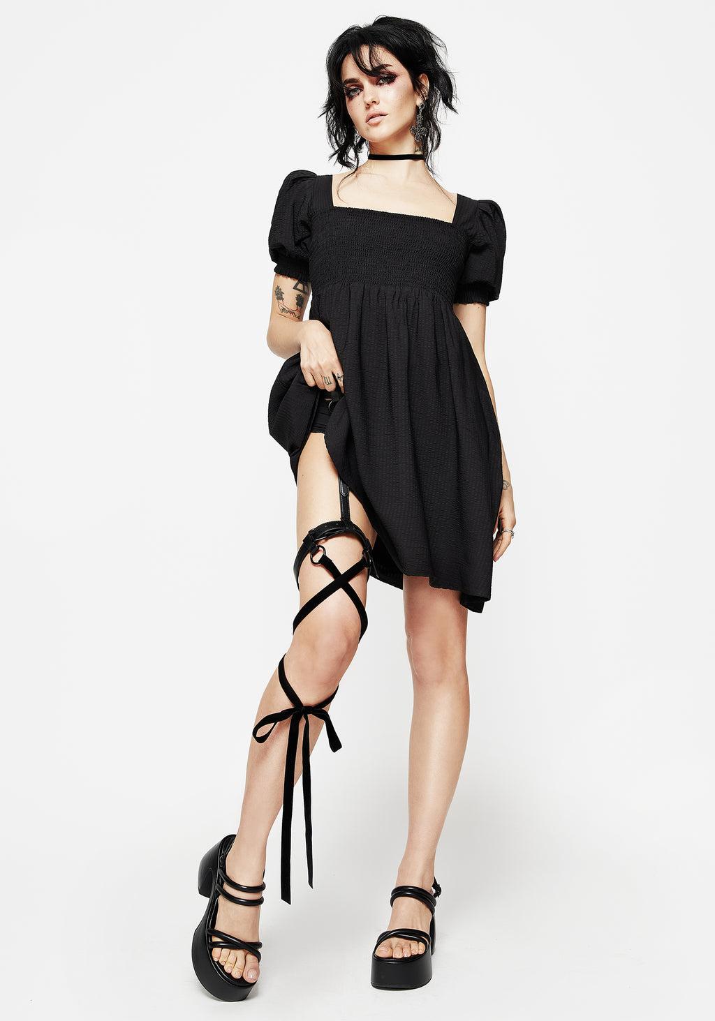 Morna Puff Sleeve Mini Dress Product Image