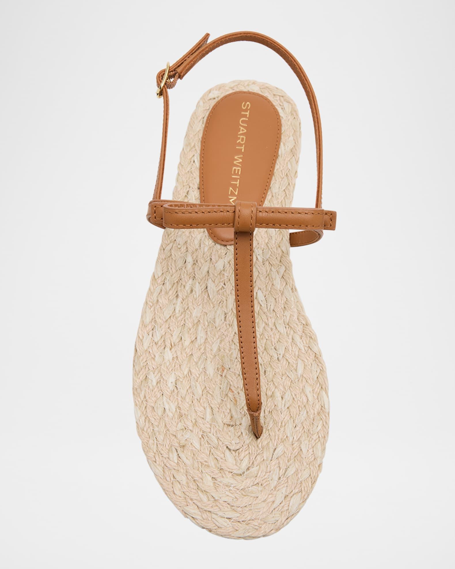 Felicity Leather Bow Espadrille Sandals Product Image