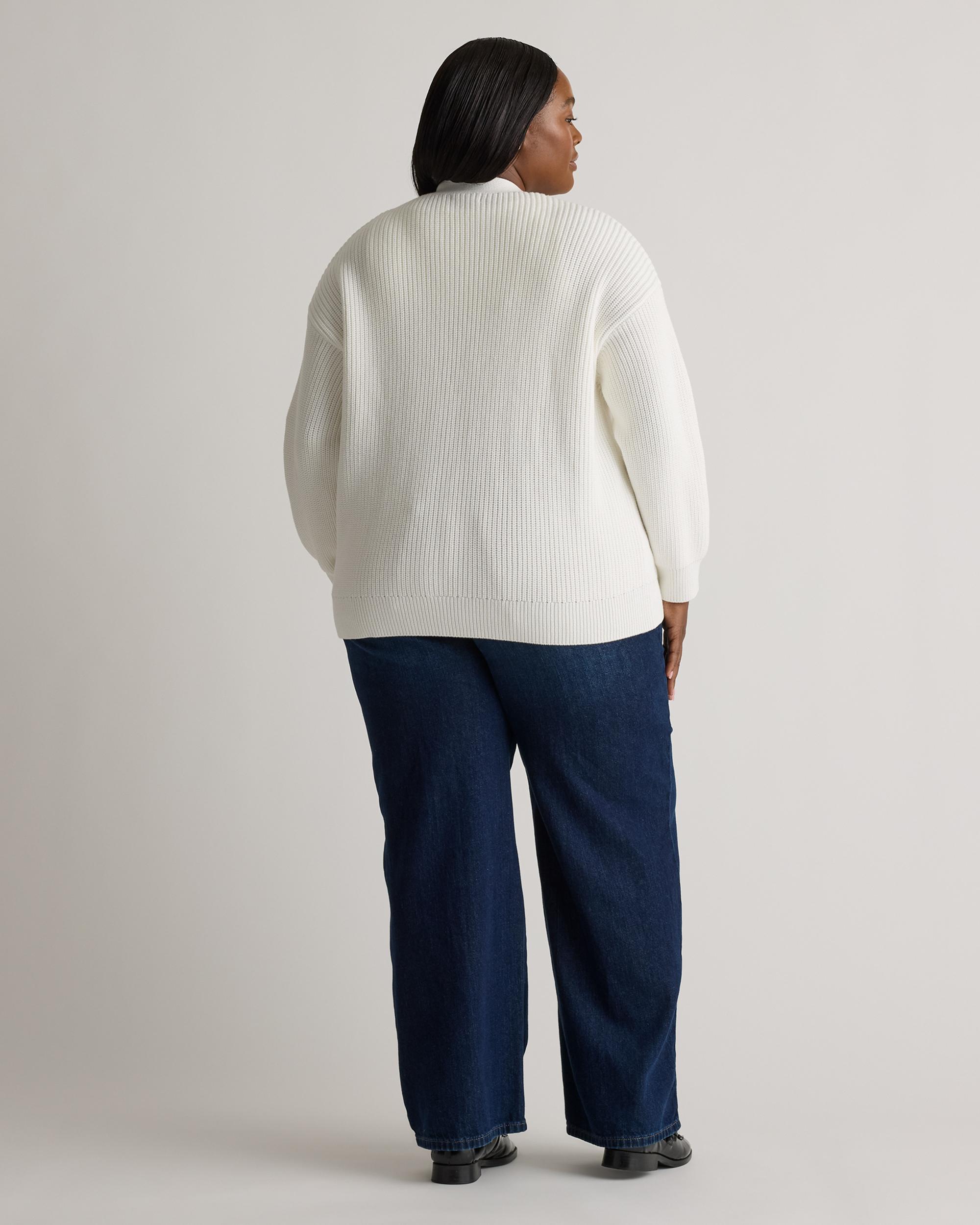 Quince | Women's Oversized Boyfriend Cardigan Sweater Organic Cotton Product Image