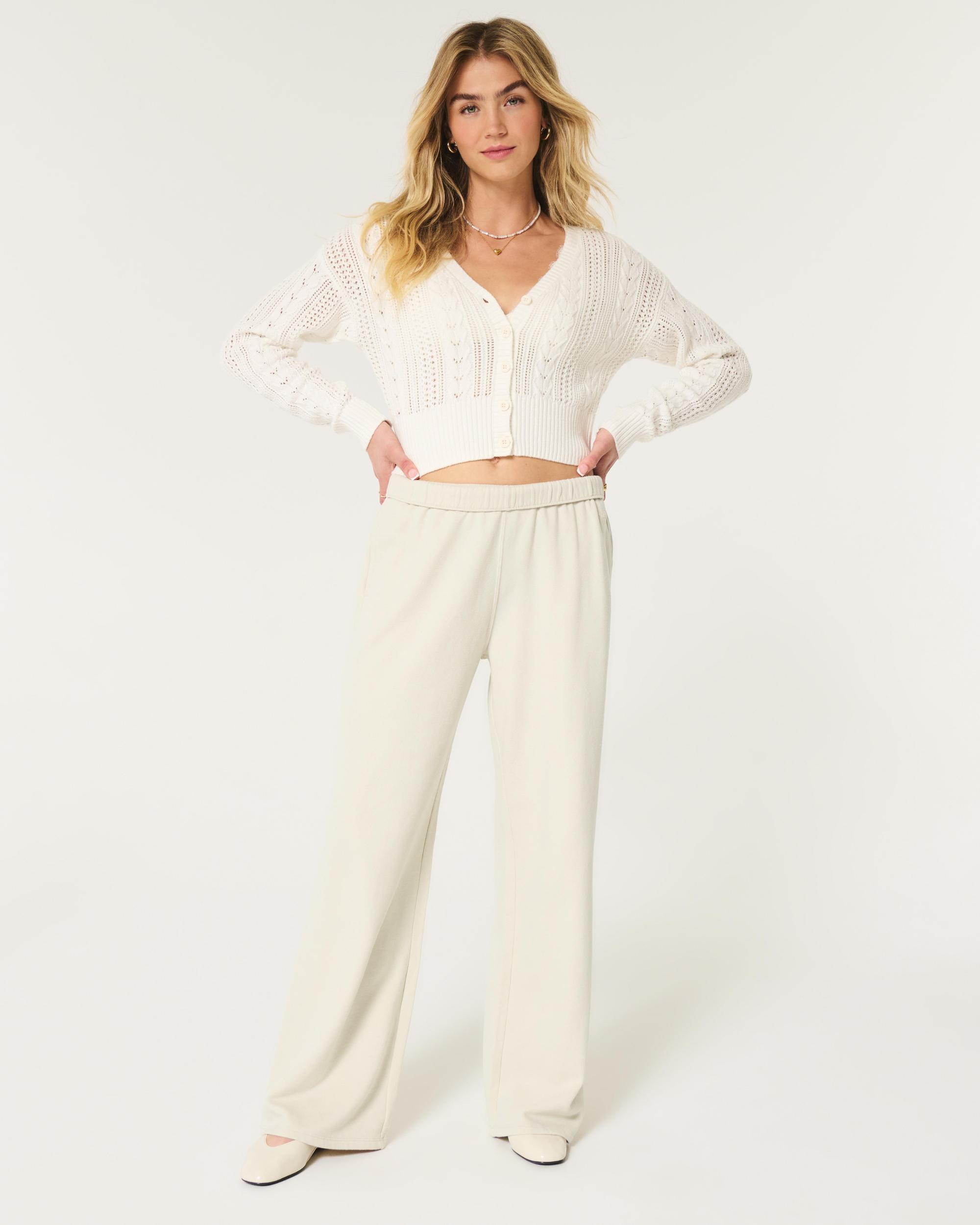 Hollister Feel Good Fleece Wide-Leg Pants Product Image