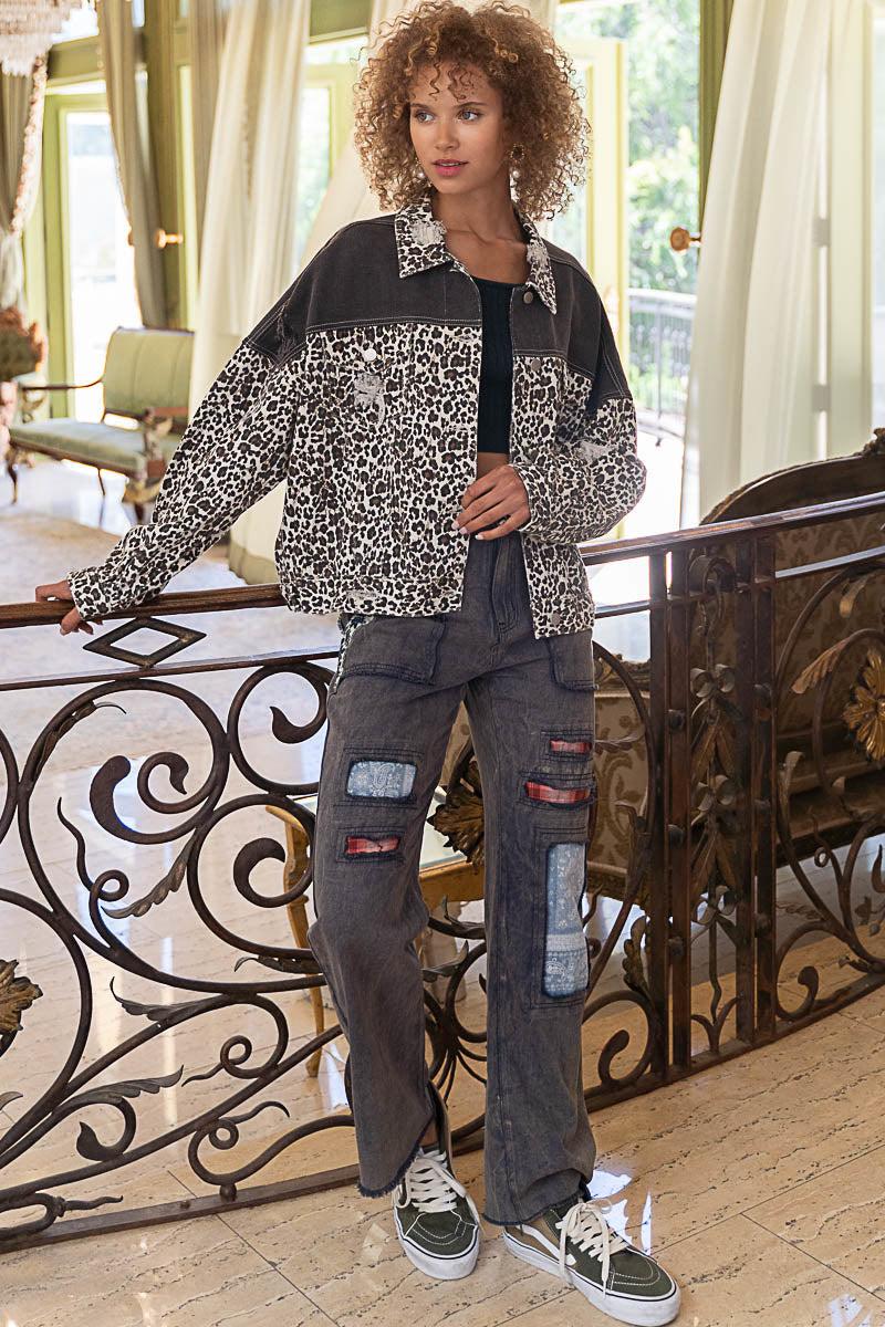 Elisa Leopard Print Jacket Product Image