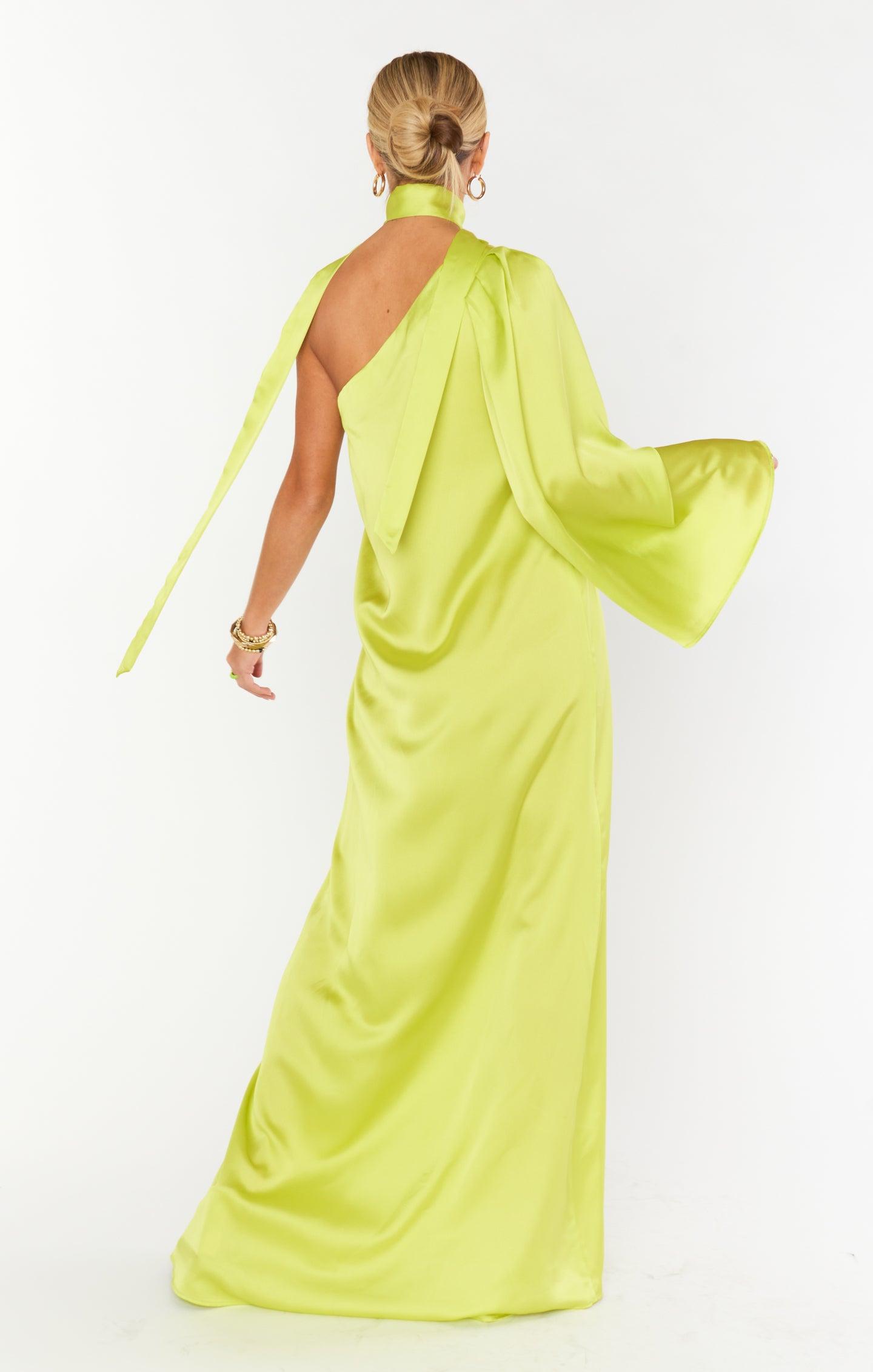 Get Together Dress ~ Citrine Luxe Satin Product Image