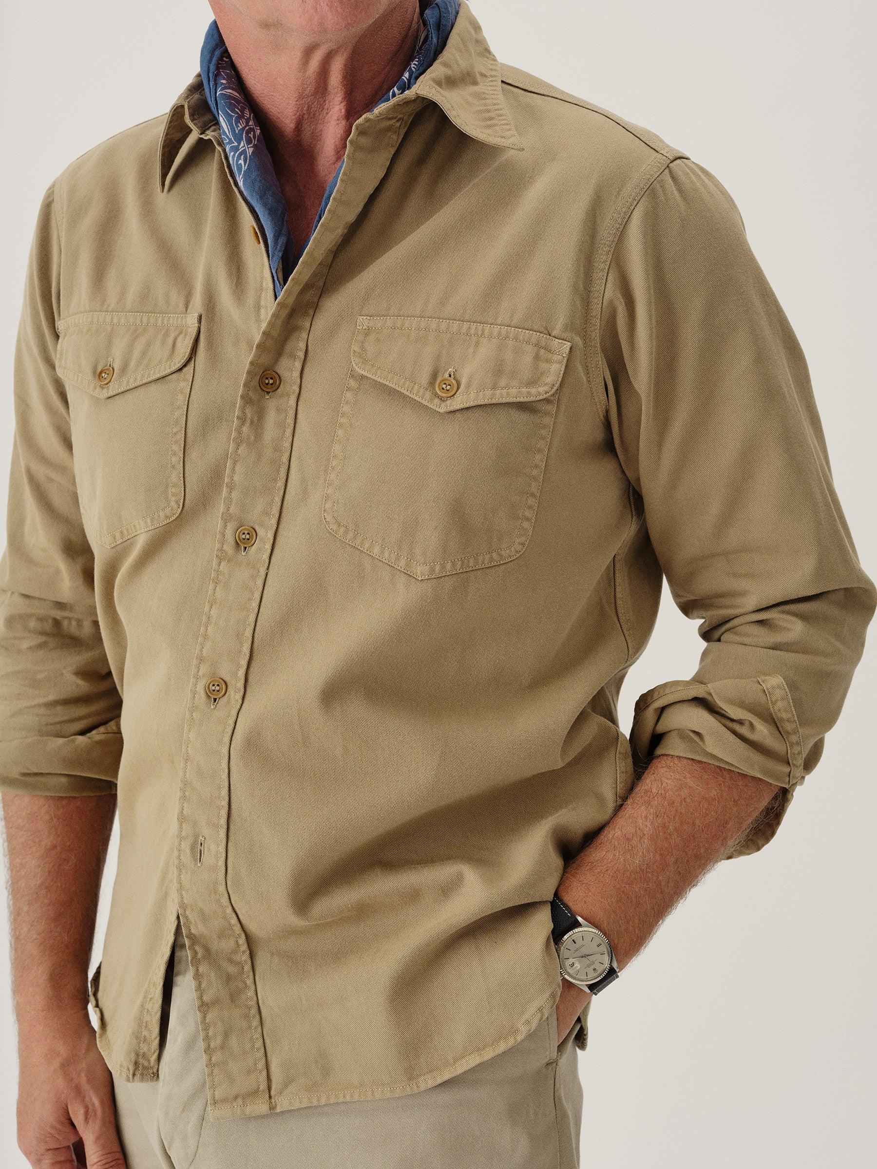 Canyon Khaki Tough Twill Workshirt Product Image