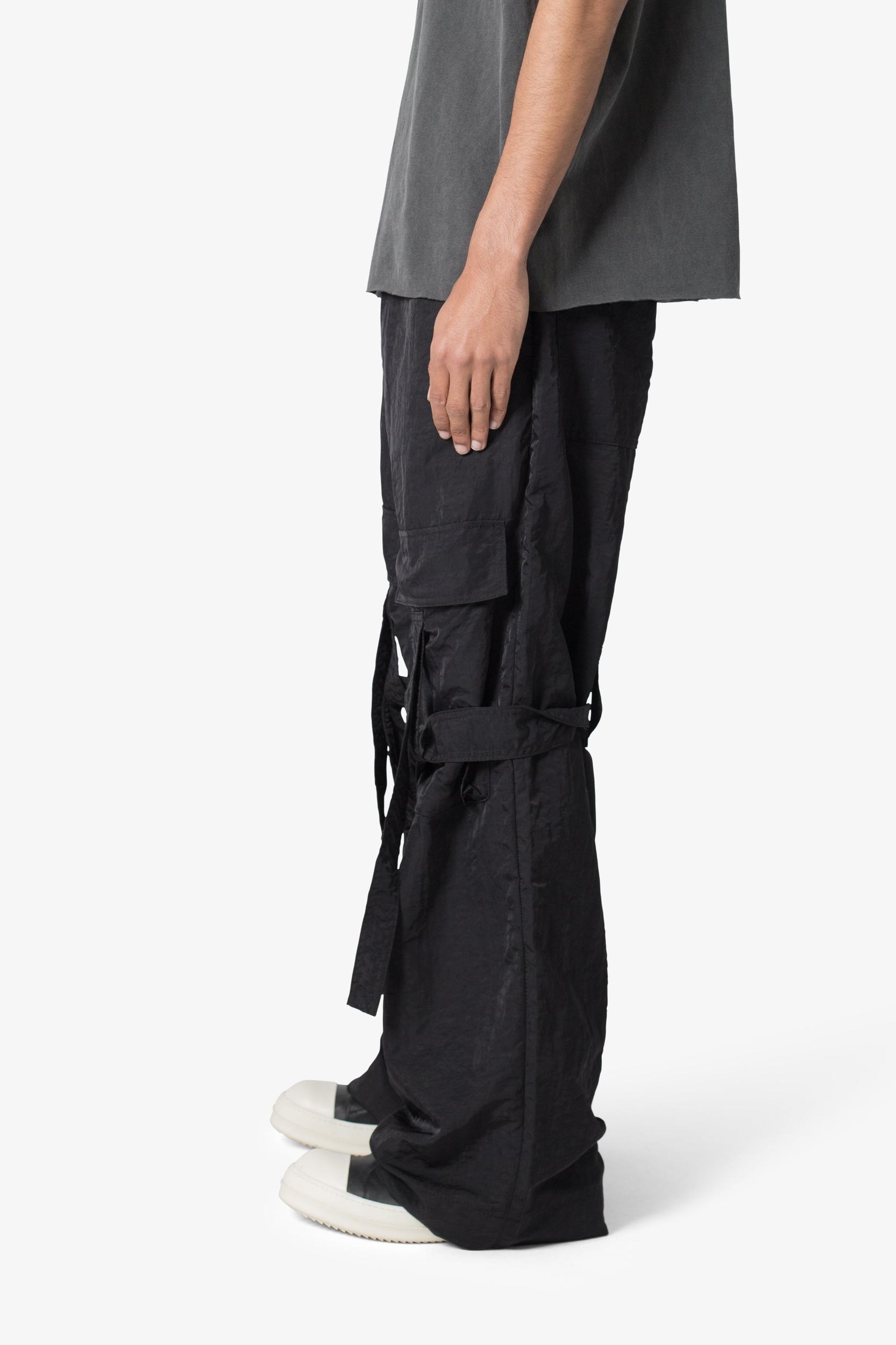 Ultra Baggy Strap Cargo Pants - Black Product Image