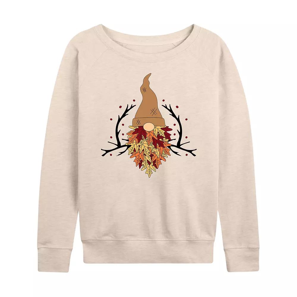 Women's Leaf Beard Gnome French Terry Long Sleeve Tee, Girl's,  Product Image