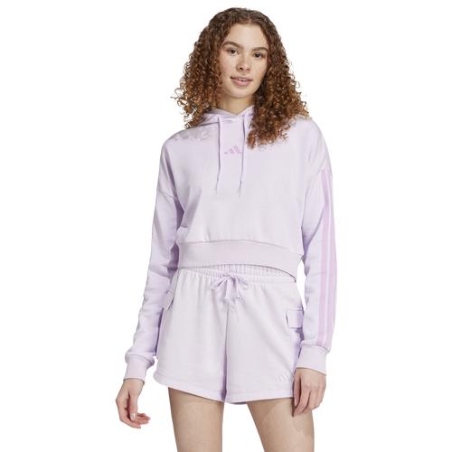 adidas Womens adidas Essentials 3-Stripes French Terry Hoodie - Womens Product Image