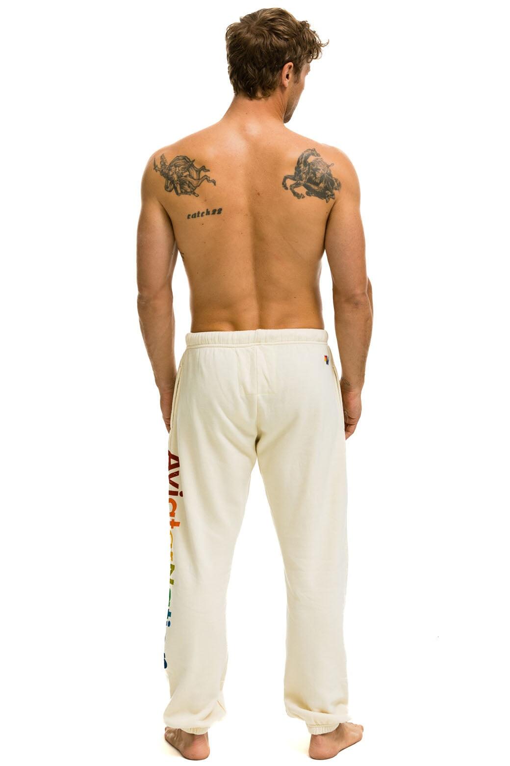 AVIATOR NATION ASPEN SWEATPANTS - VINTAGE WHITE Male Product Image
