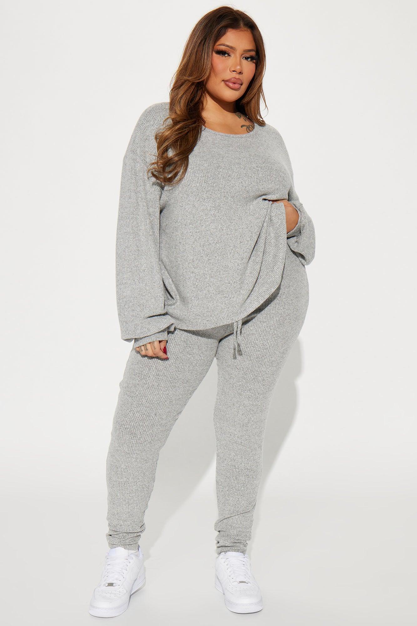 Comfy N Cozy Legging Set - Heather Grey Product Image