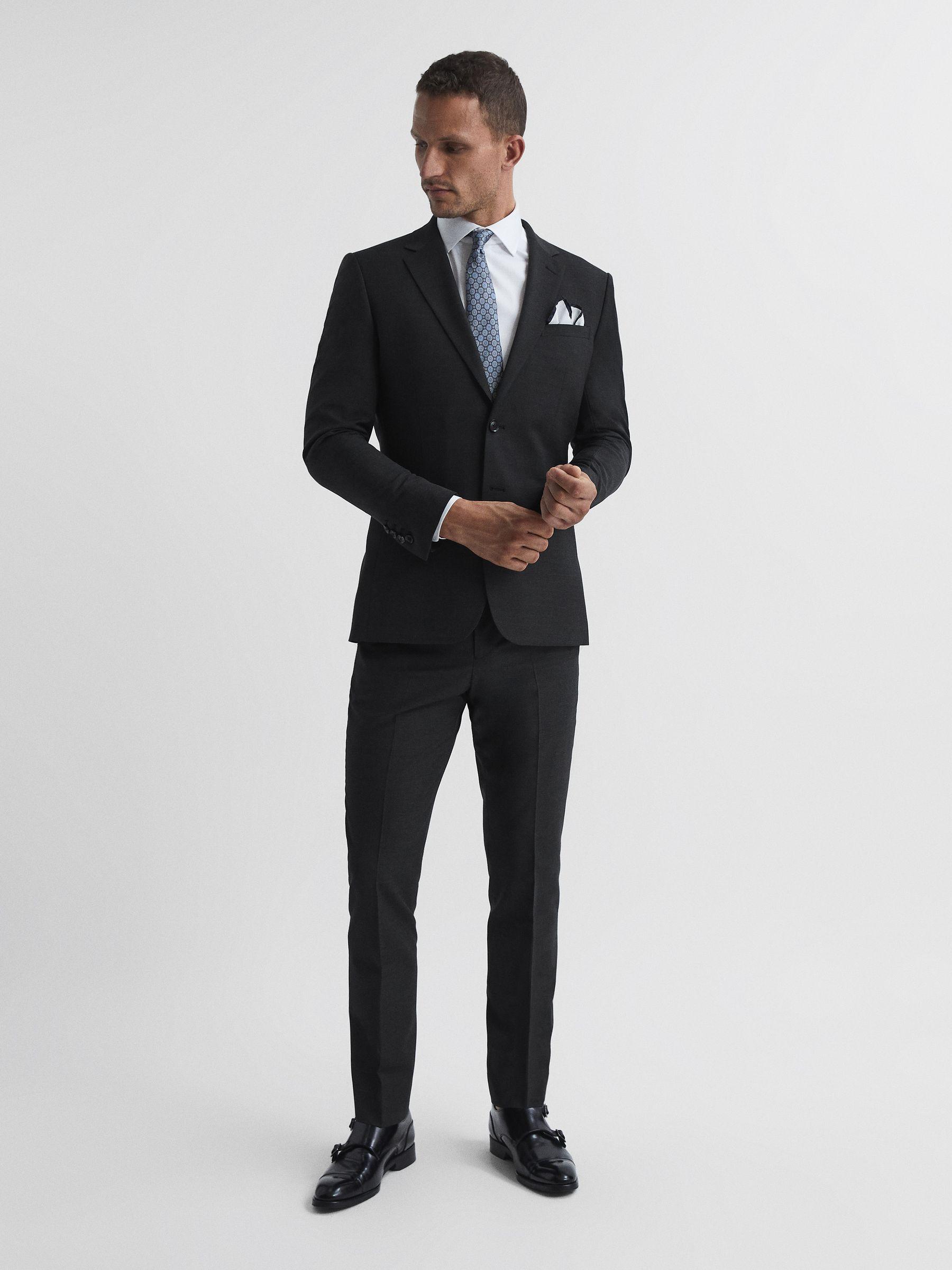 Modern Fit Travel Blazer in Charcoal Product Image