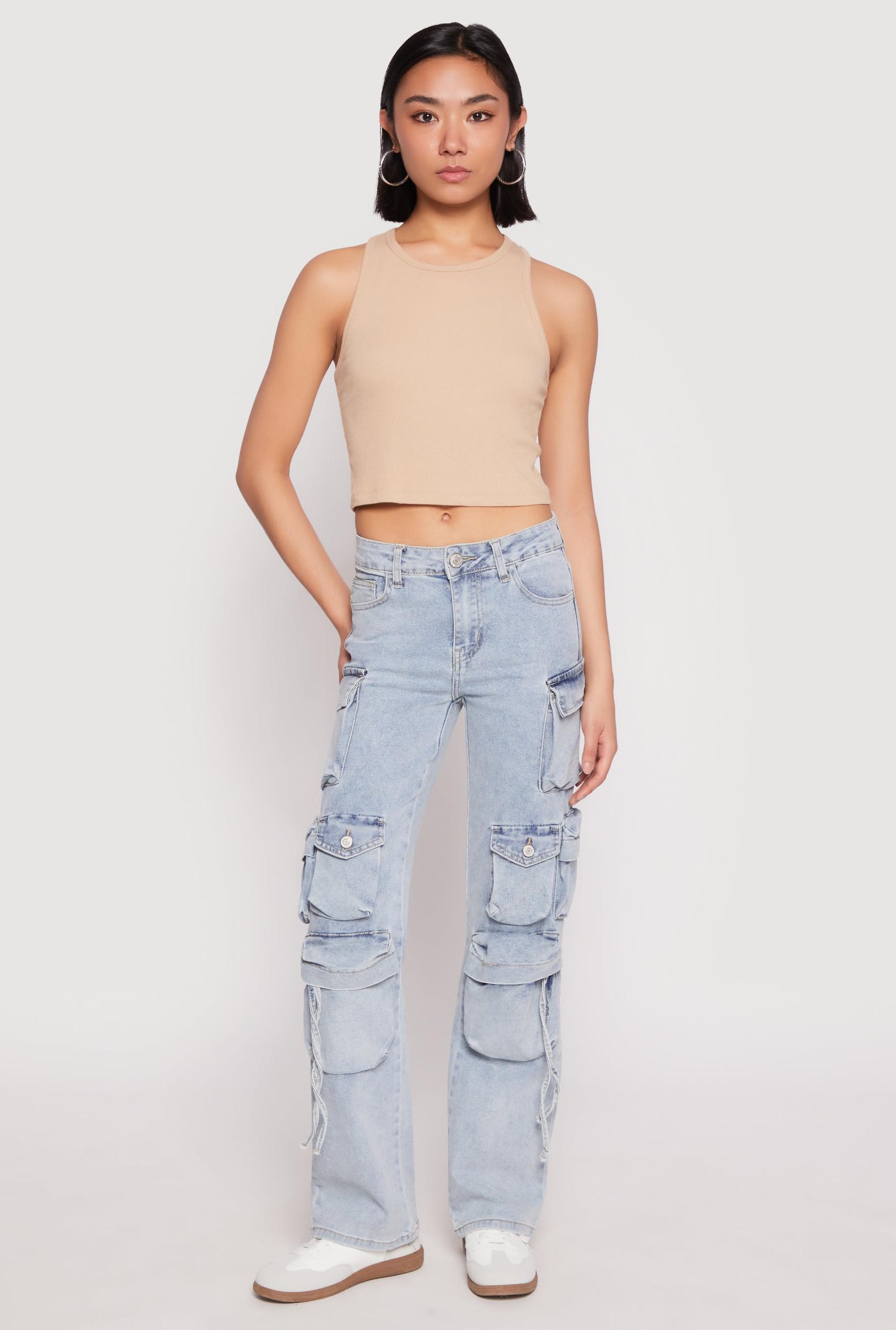 Womens VIP Multi Pocket Cargo Jeans Product Image