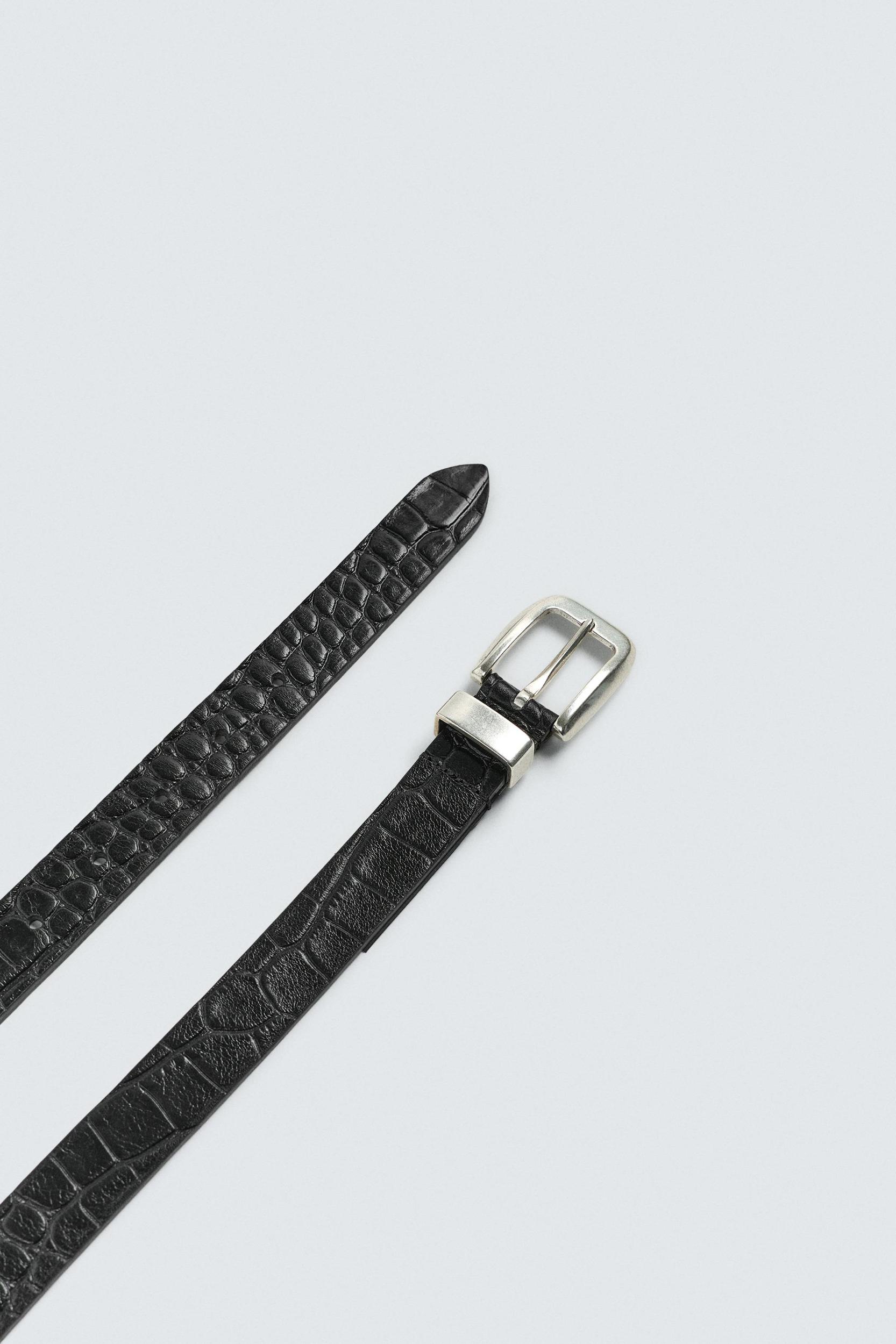EMBOSSED CROCODILE BELT Product Image